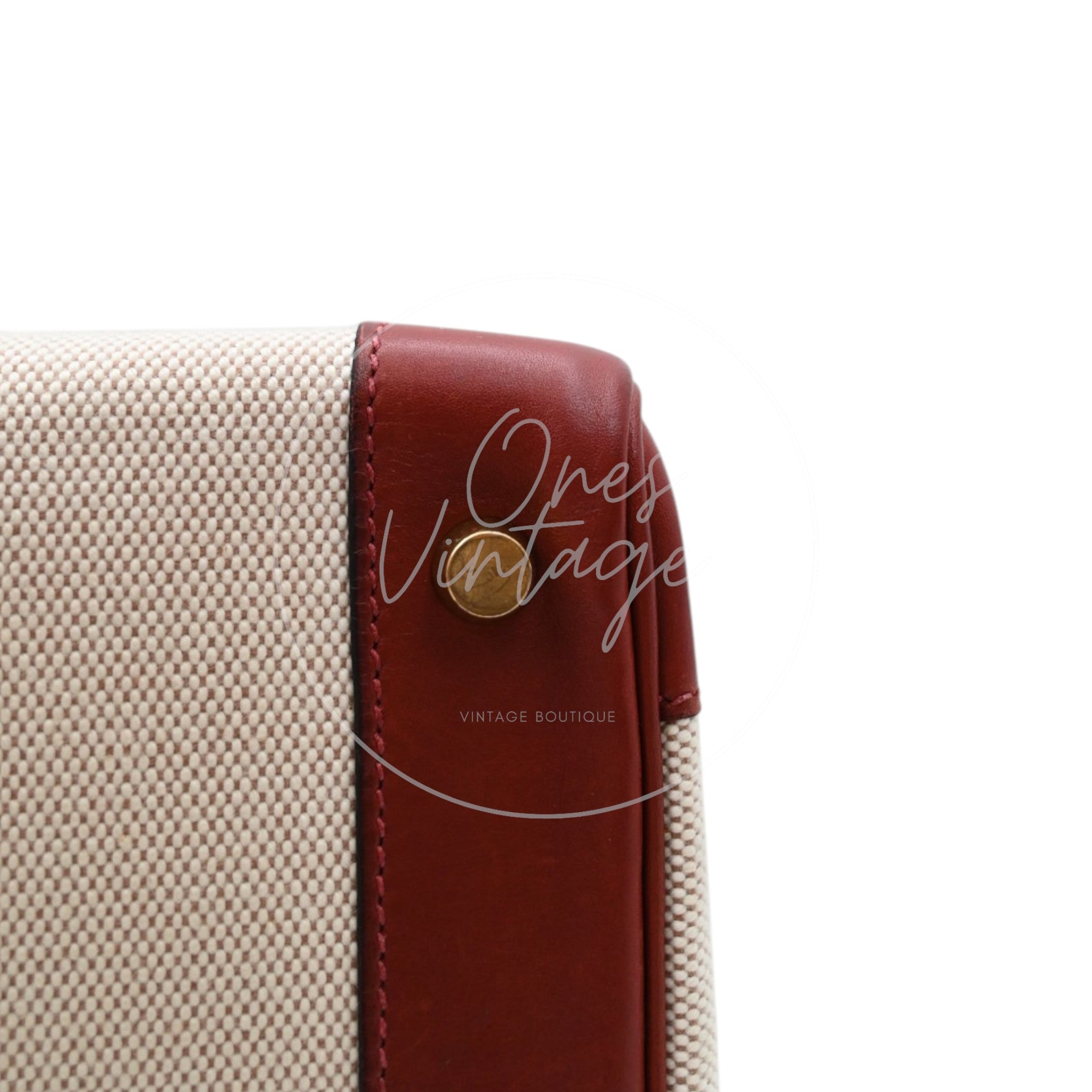 Hermes Birkin 30 Rouge H Swift Toile GHW Square F