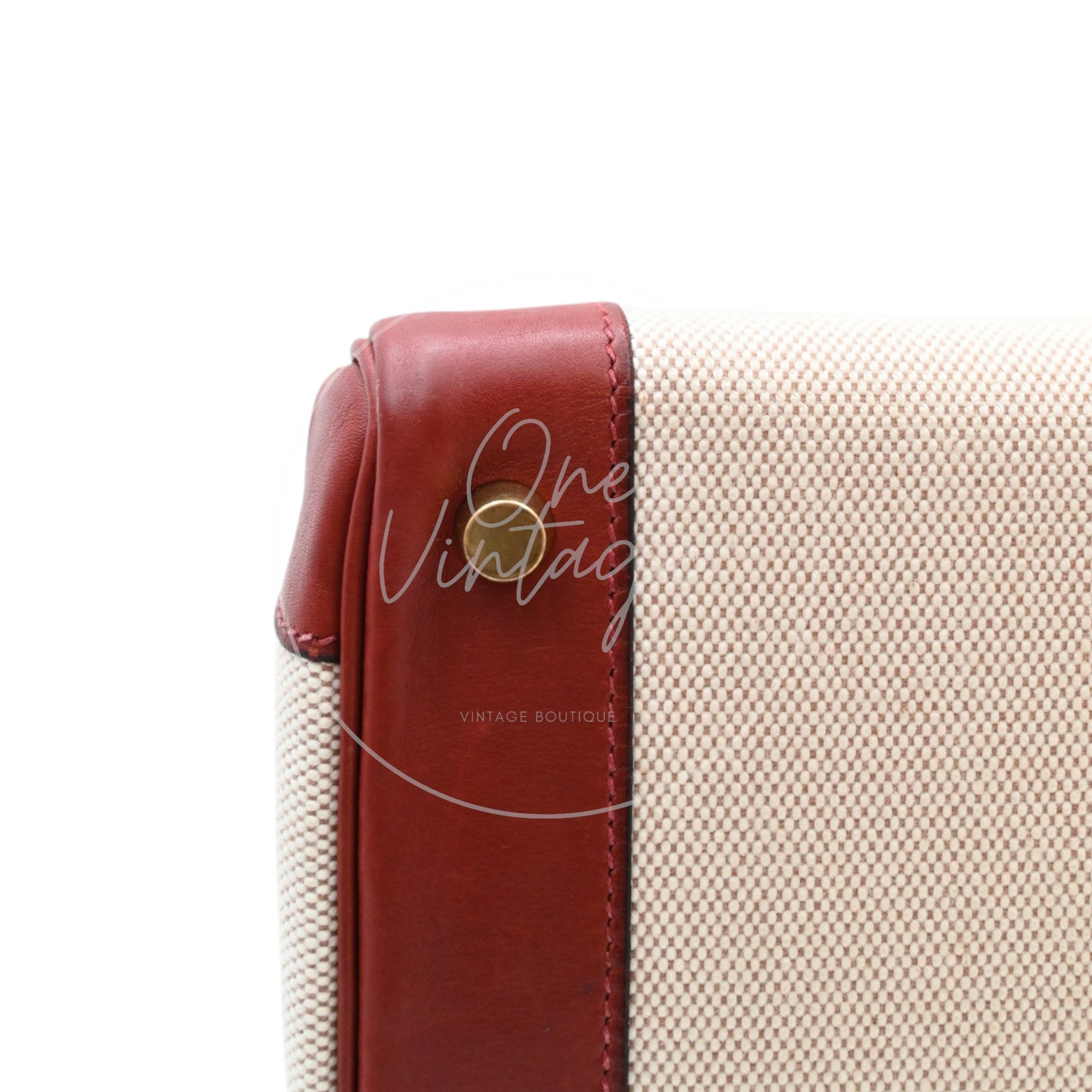 Hermes Birkin 30 Rouge H Swift Toile GHW Square F