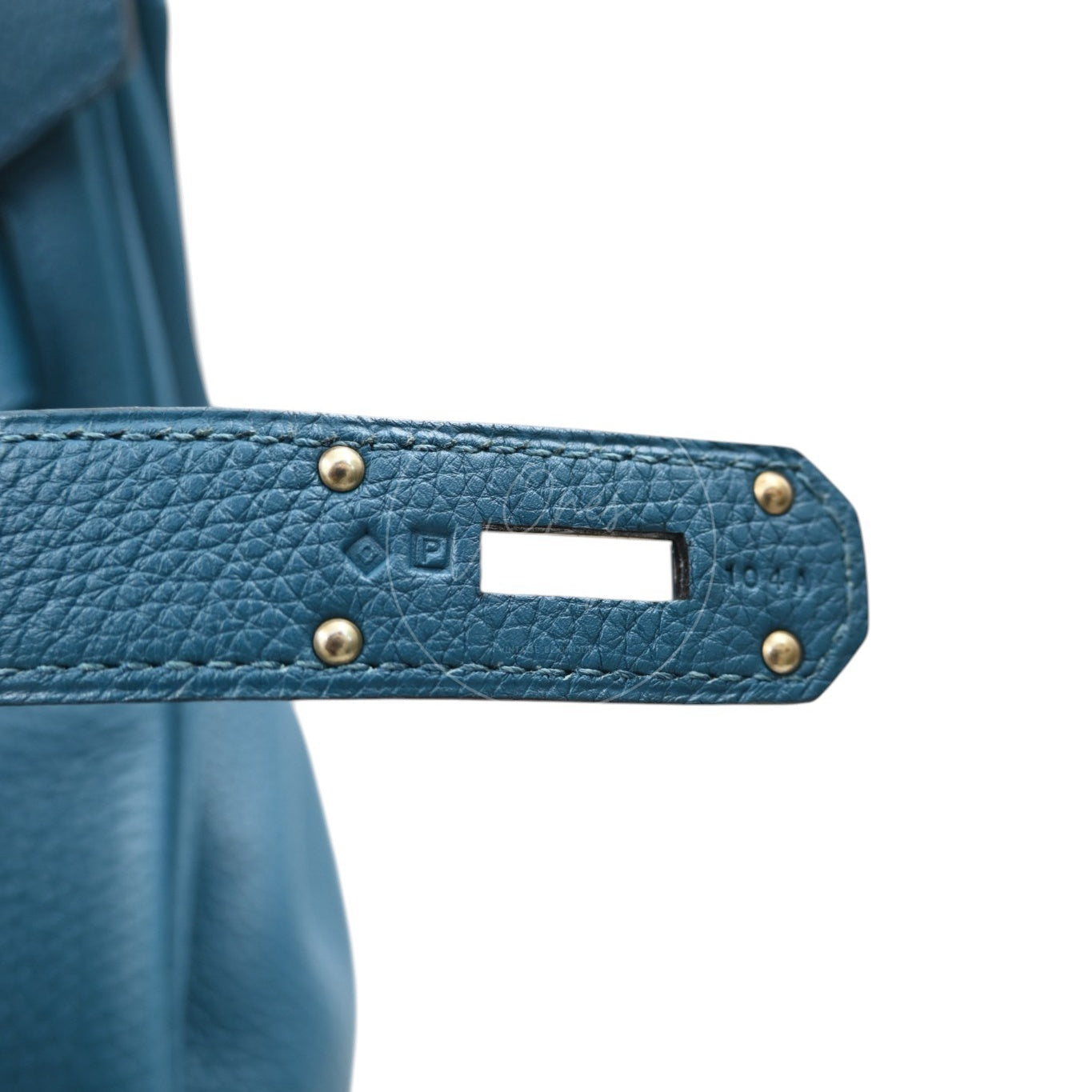 [Pre-owned] Hermes Birkin Shoulder PHW Blue Stamp Square P