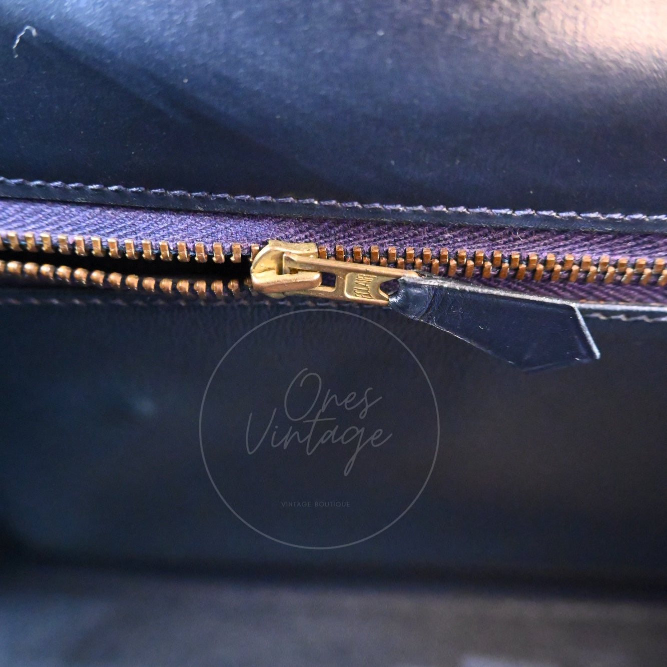 [Pre-owned] Hermes Kelly 28 Navy Box Denim Jean GHW Stamp Circle U