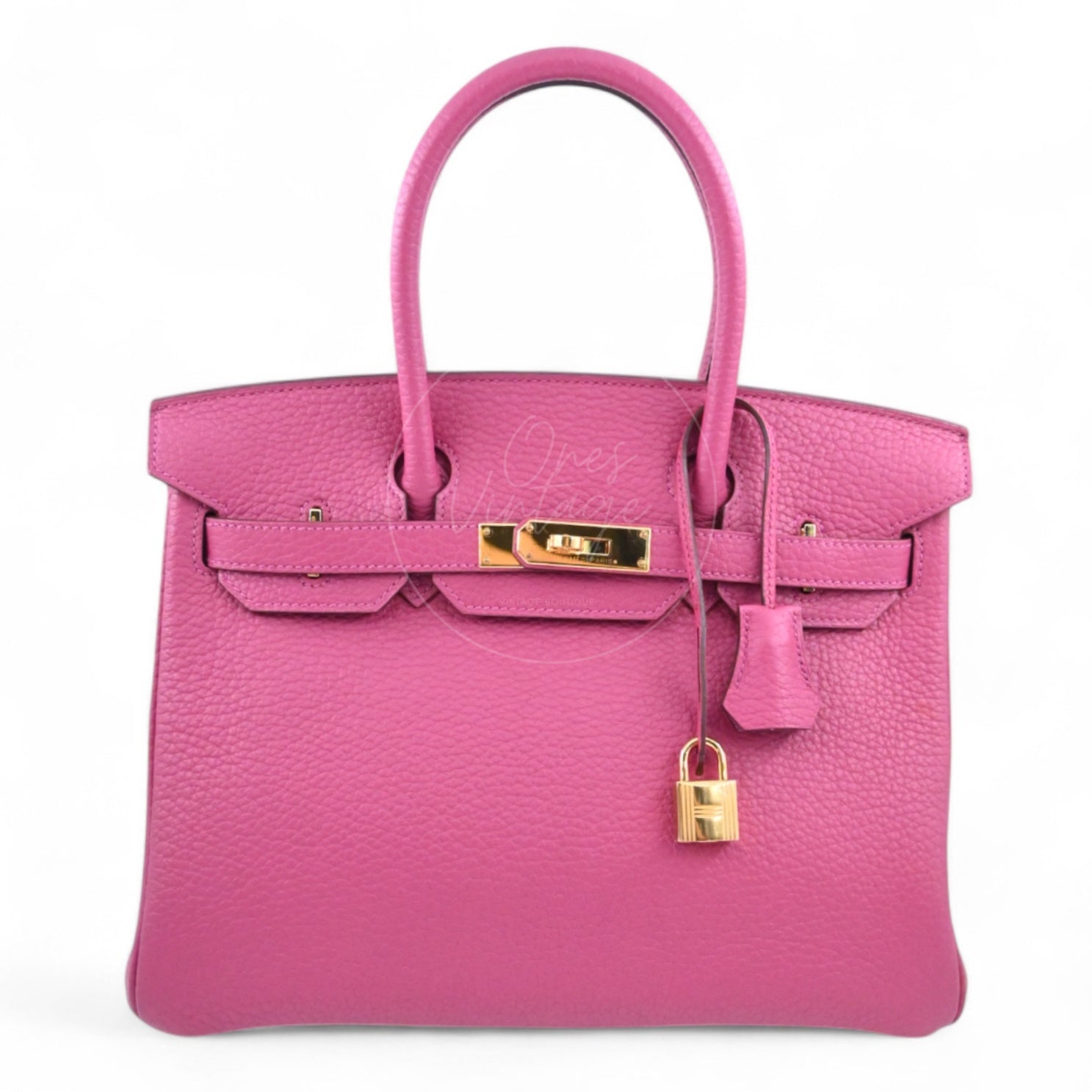[Pre-owned] Hermes Birkin 30 Pink Togo GHW Stamp T