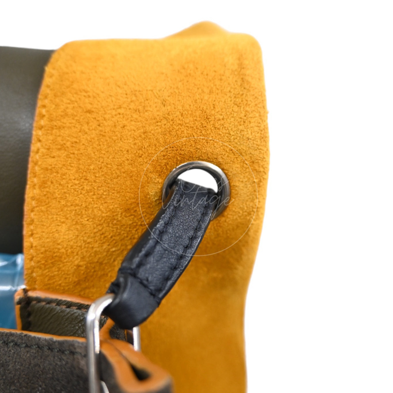 Celine All Soft Suede Leather Shoulder Bag SHW Yellow F-CU-0148