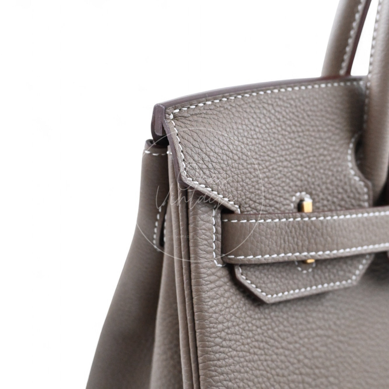 [Pre-owned] Hermes Birkin 30 Etoupe togo GHW Stamp W