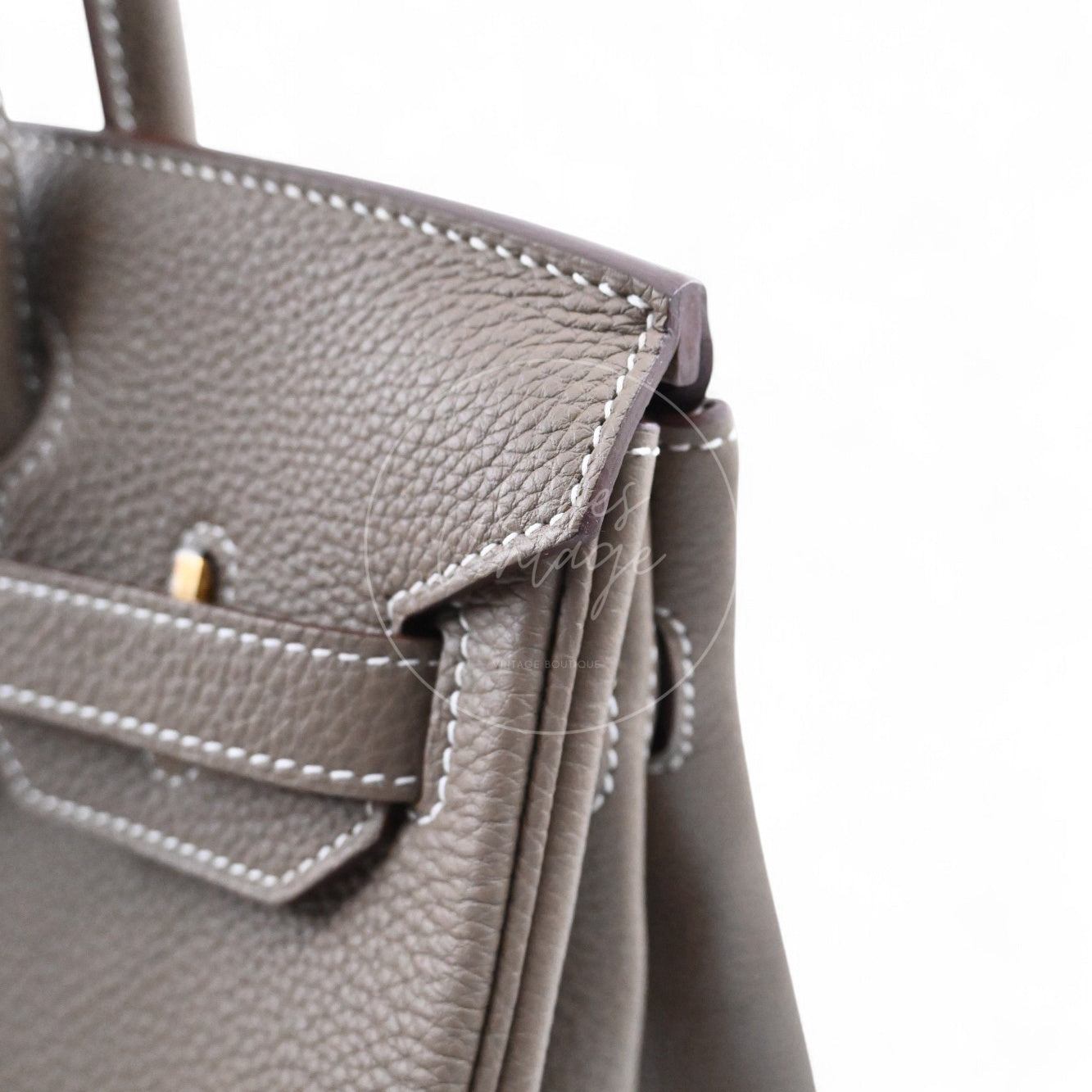 [Pre-owned] Hermes Birkin 30 Etoupe togo GHW Stamp W