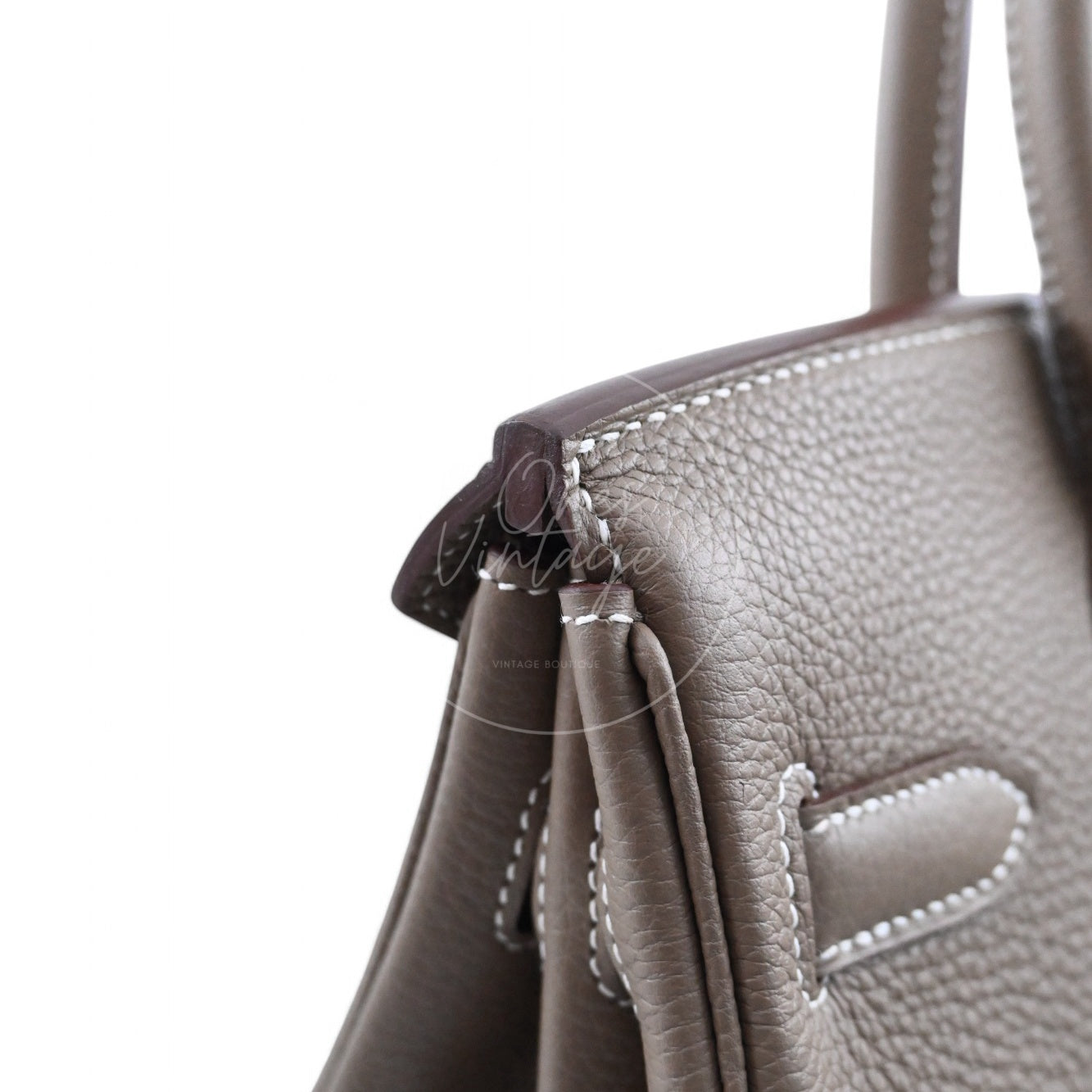 [Pre-owned] Hermes Birkin 30 Etoupe togo GHW Stamp W