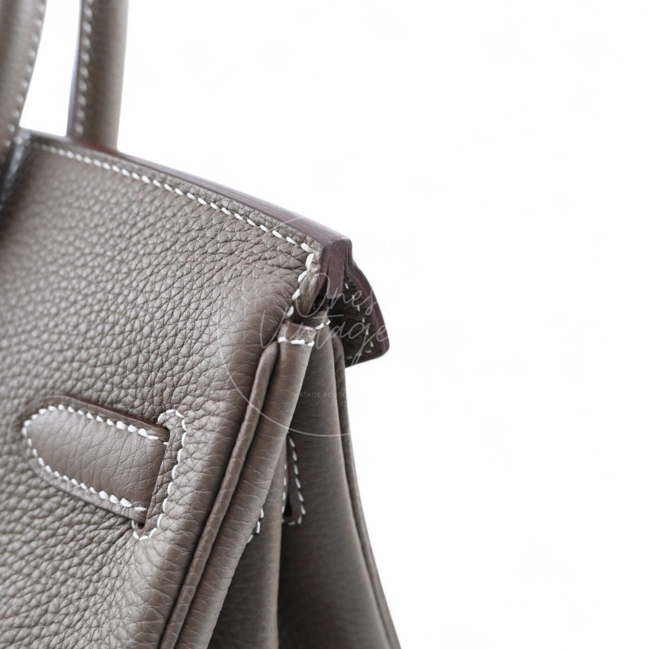 [Pre-owned] Hermes Birkin 30 Etoupe togo GHW Stamp W