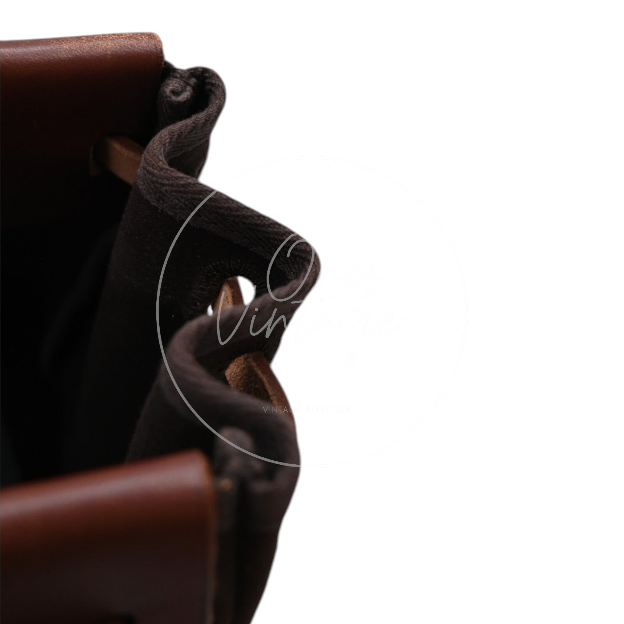Hermes Herbag Cabas GM Swift Canvas GHW BROWN  Square F