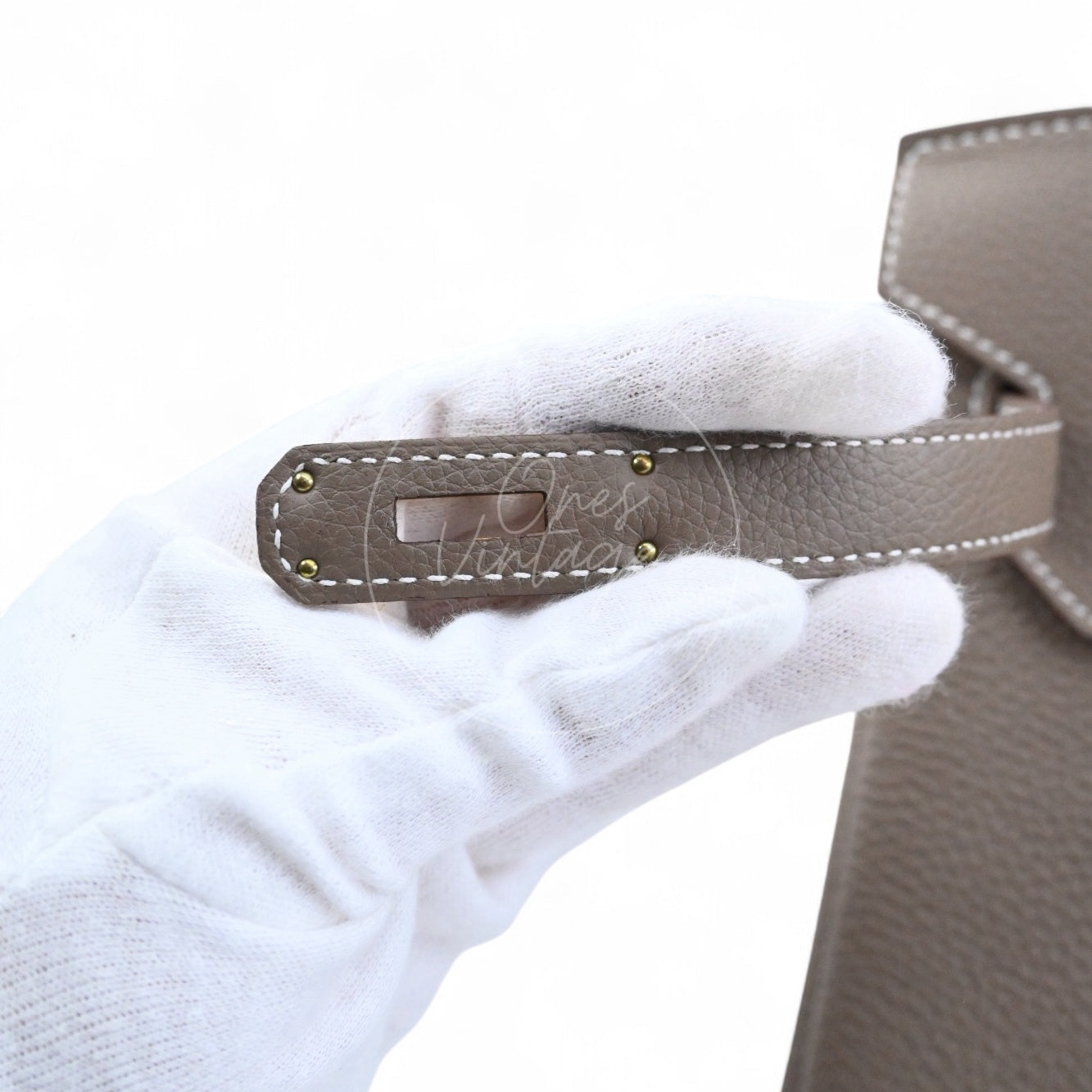 [Pre-owned] Hermes Birkin 30 Etoupe togo GHW Stamp W