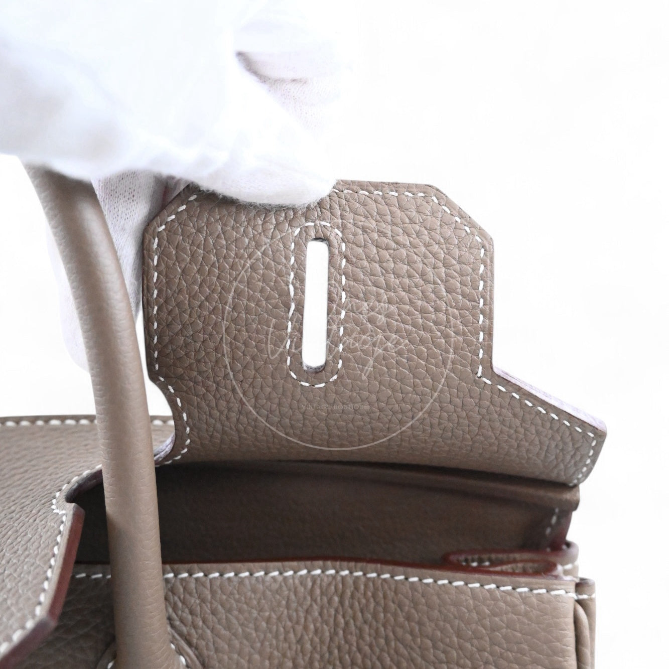 [Pre-owned] Hermes Birkin 30 Etoupe togo GHW Stamp W