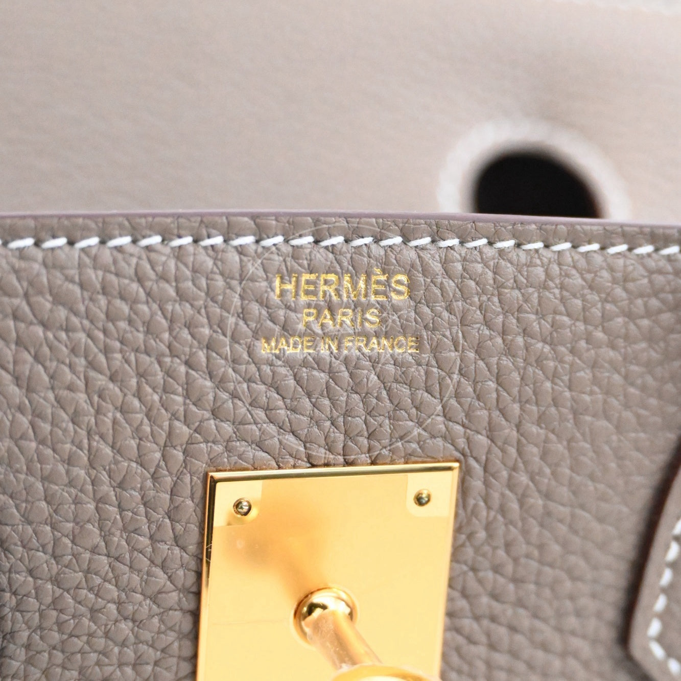 [Pre-owned] Hermes Birkin 30 Etoupe togo GHW Stamp W