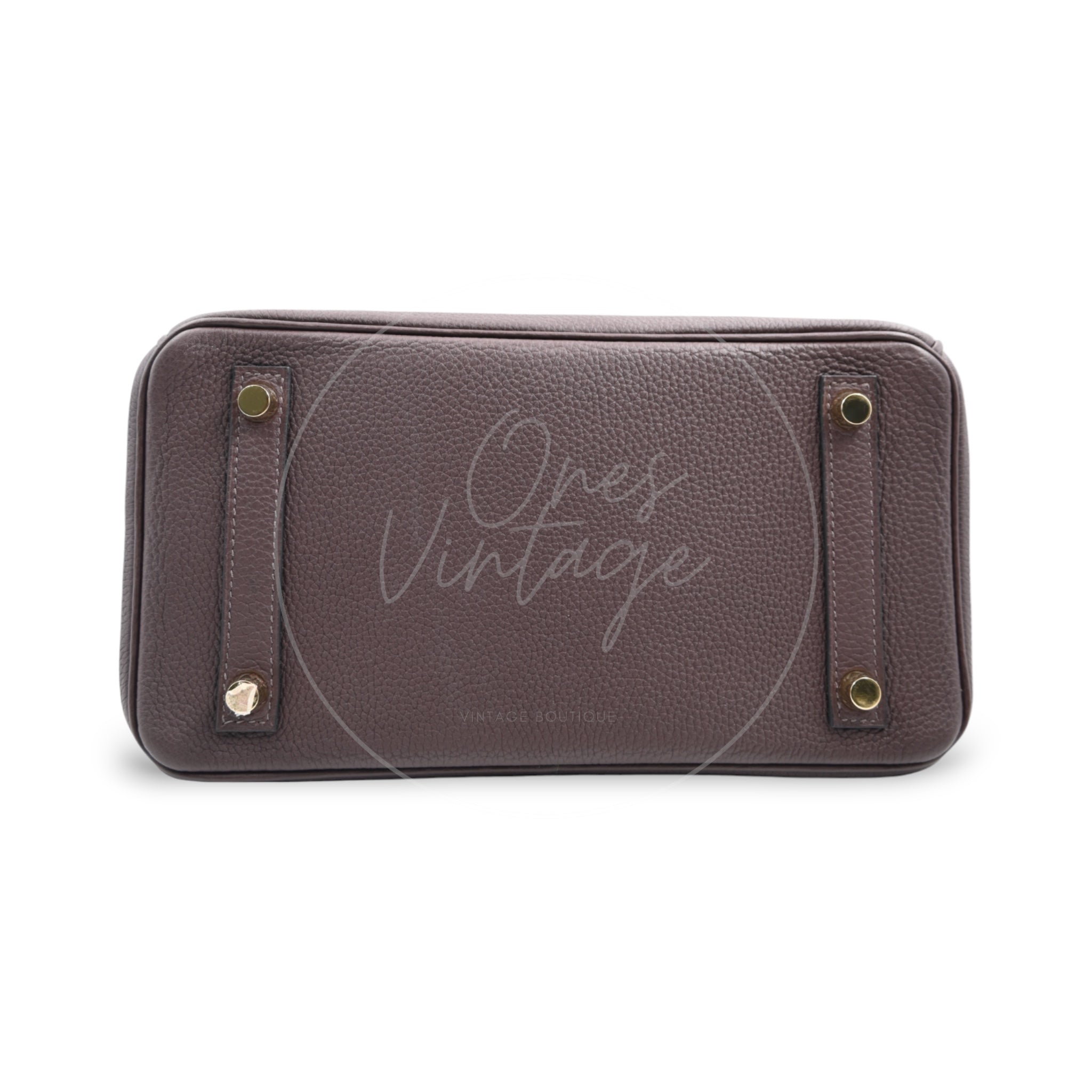 [Pre-owned] Hermes Birkin 25 Chocolate Togo Stamp C GHW