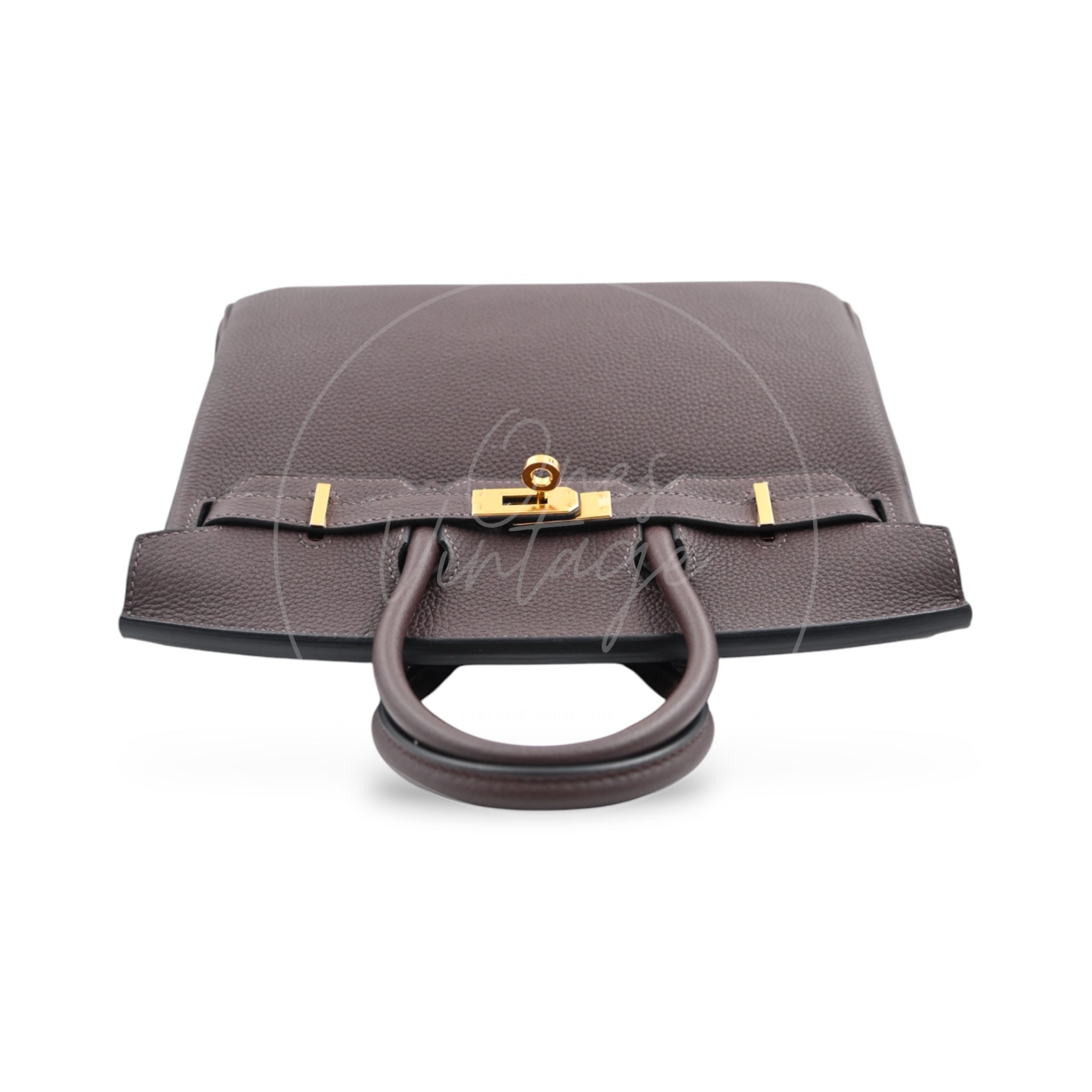 [Pre-owned] Hermes Birkin 25 Chocolate Togo Stamp C GHW