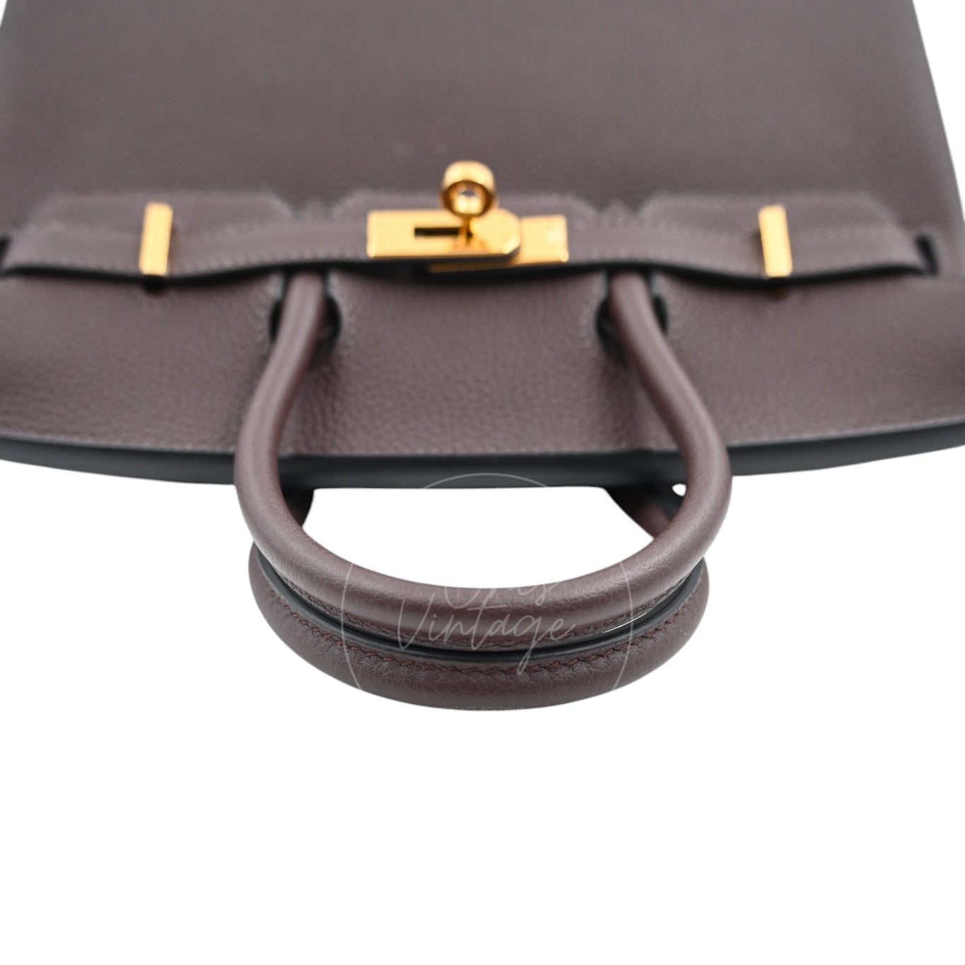 [Pre-owned] Hermes Birkin 25 Chocolate Togo Stamp C GHW