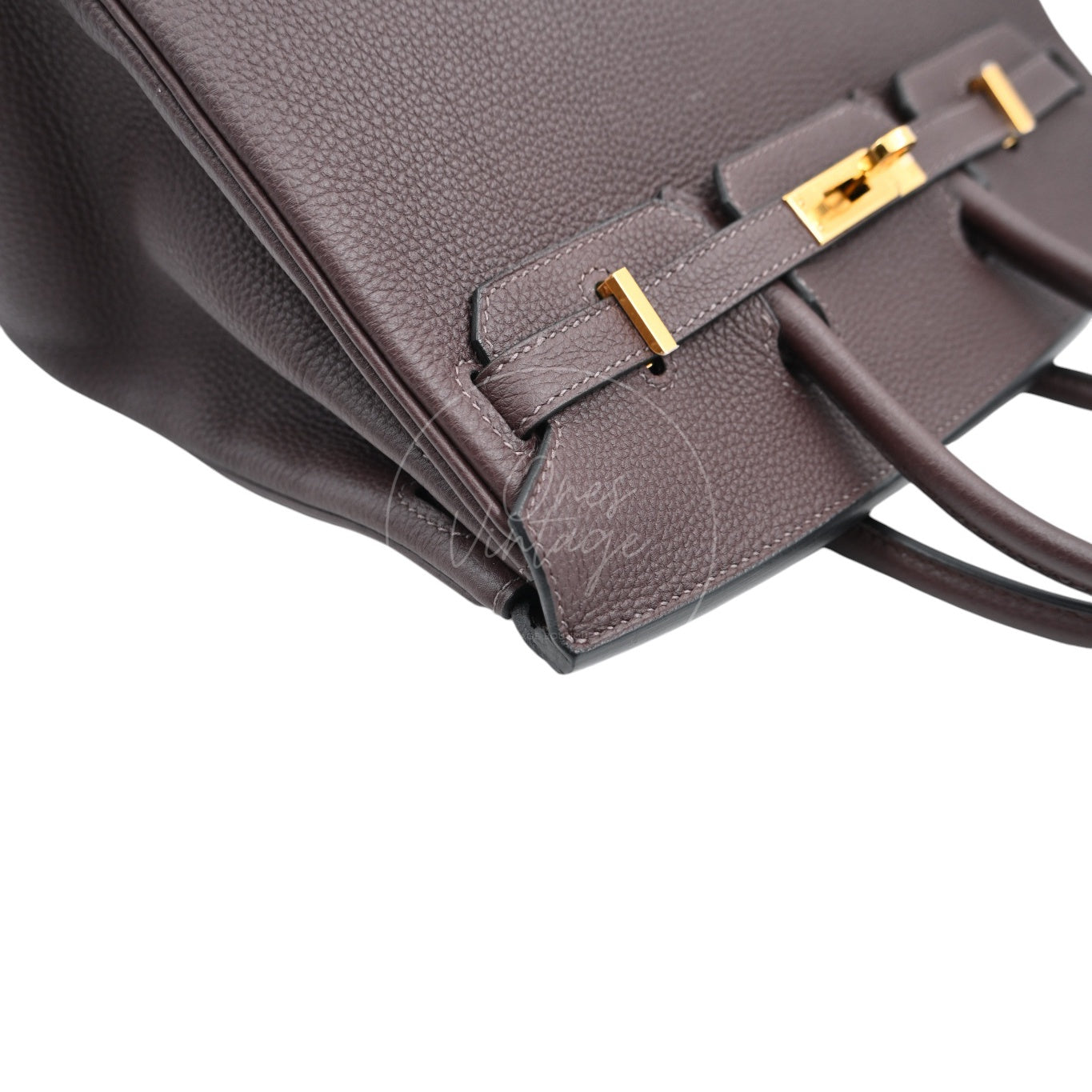 [Pre-owned] Hermes Birkin 25 Chocolate Togo Stamp C GHW