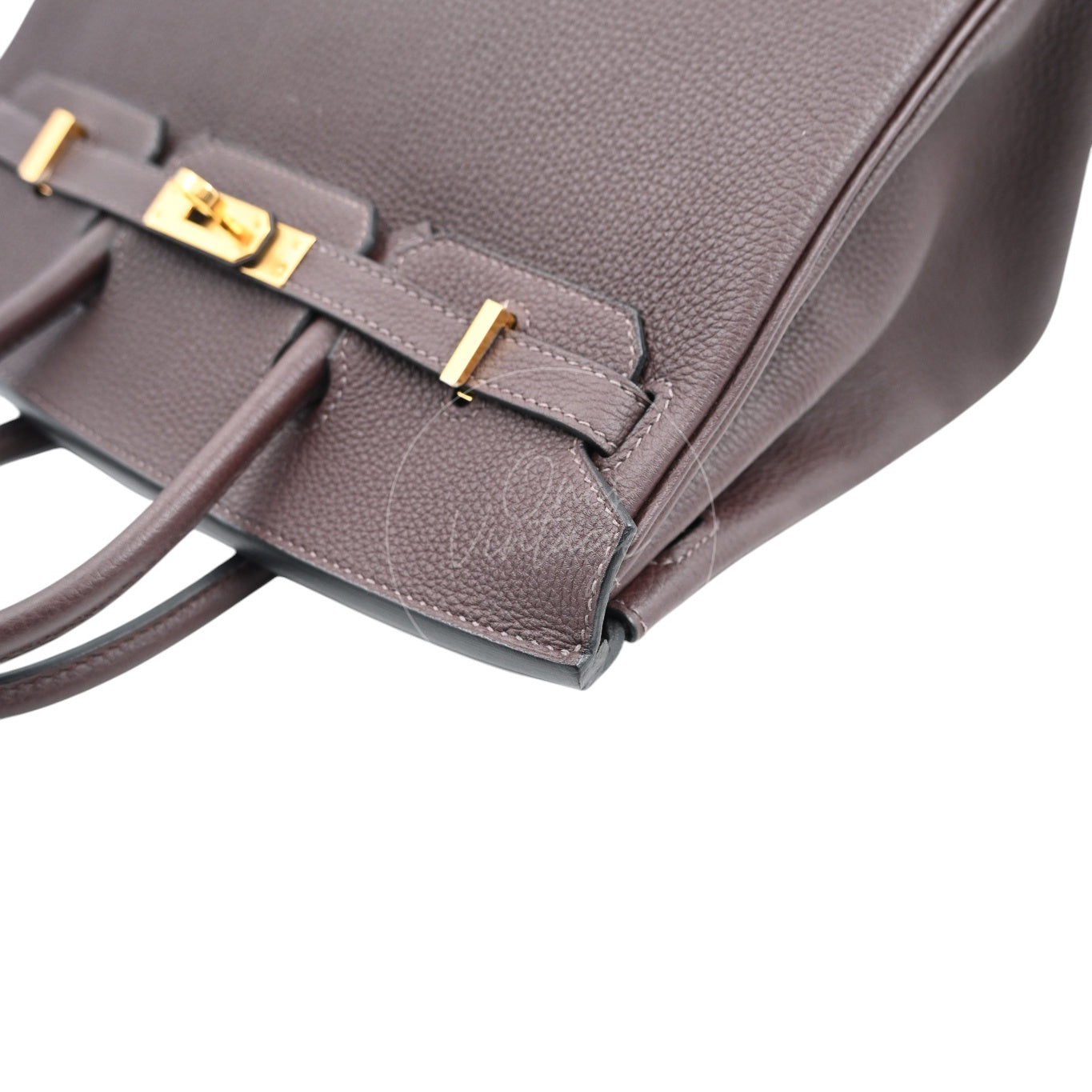 [Pre-owned] Hermes Birkin 25 Chocolate Togo Stamp C GHW