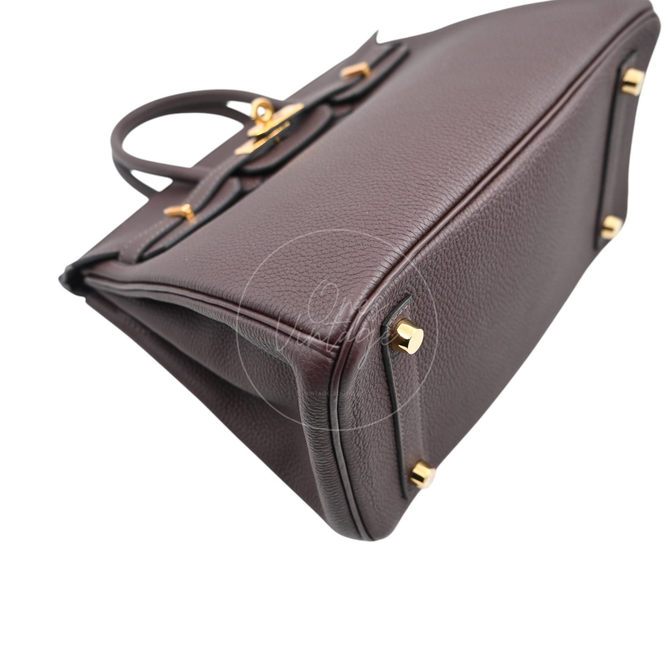 [Pre-owned] Hermes Birkin 25 Chocolate Togo Stamp C GHW