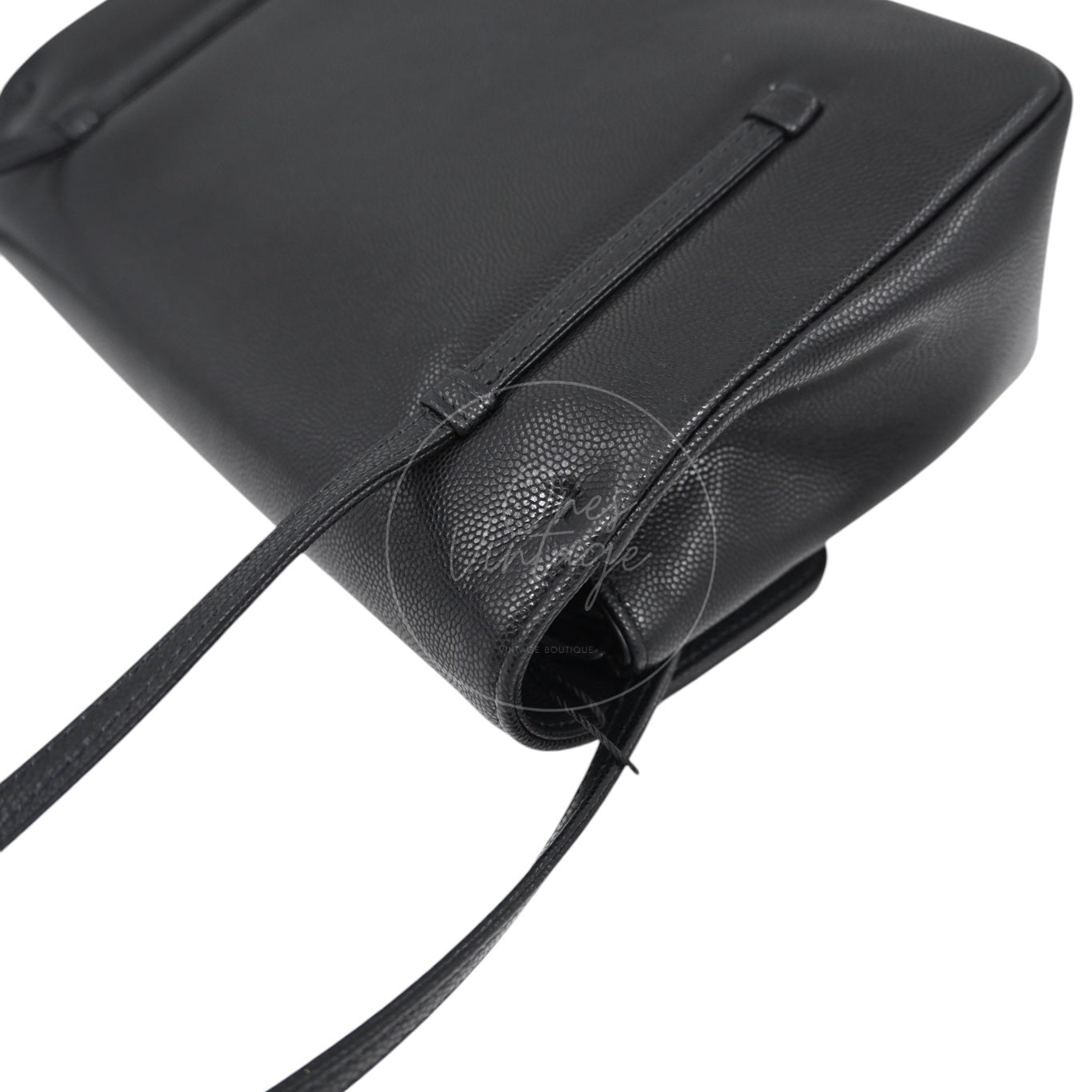 [Pre-owned] Chanel Preppy Coco Small Flap Bag in Black Calfskin GHW