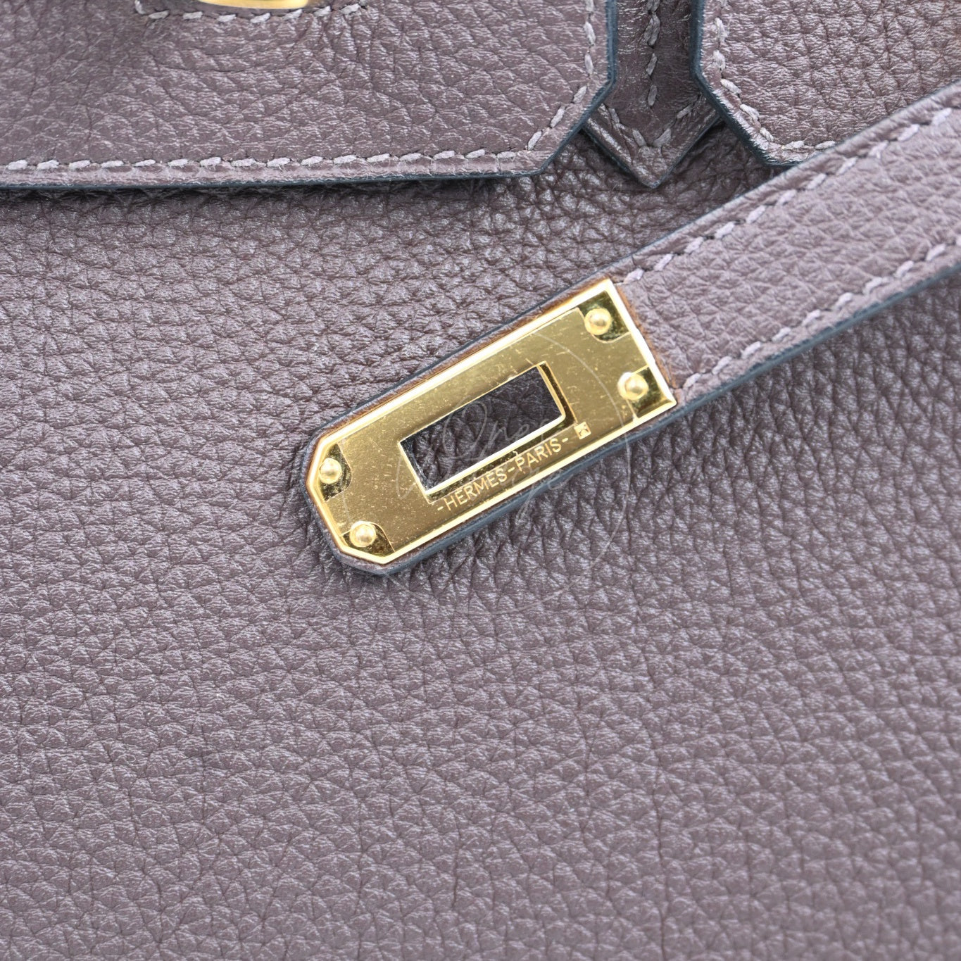 [Pre-owned] Hermes Birkin 25 Chocolate Togo Stamp C GHW