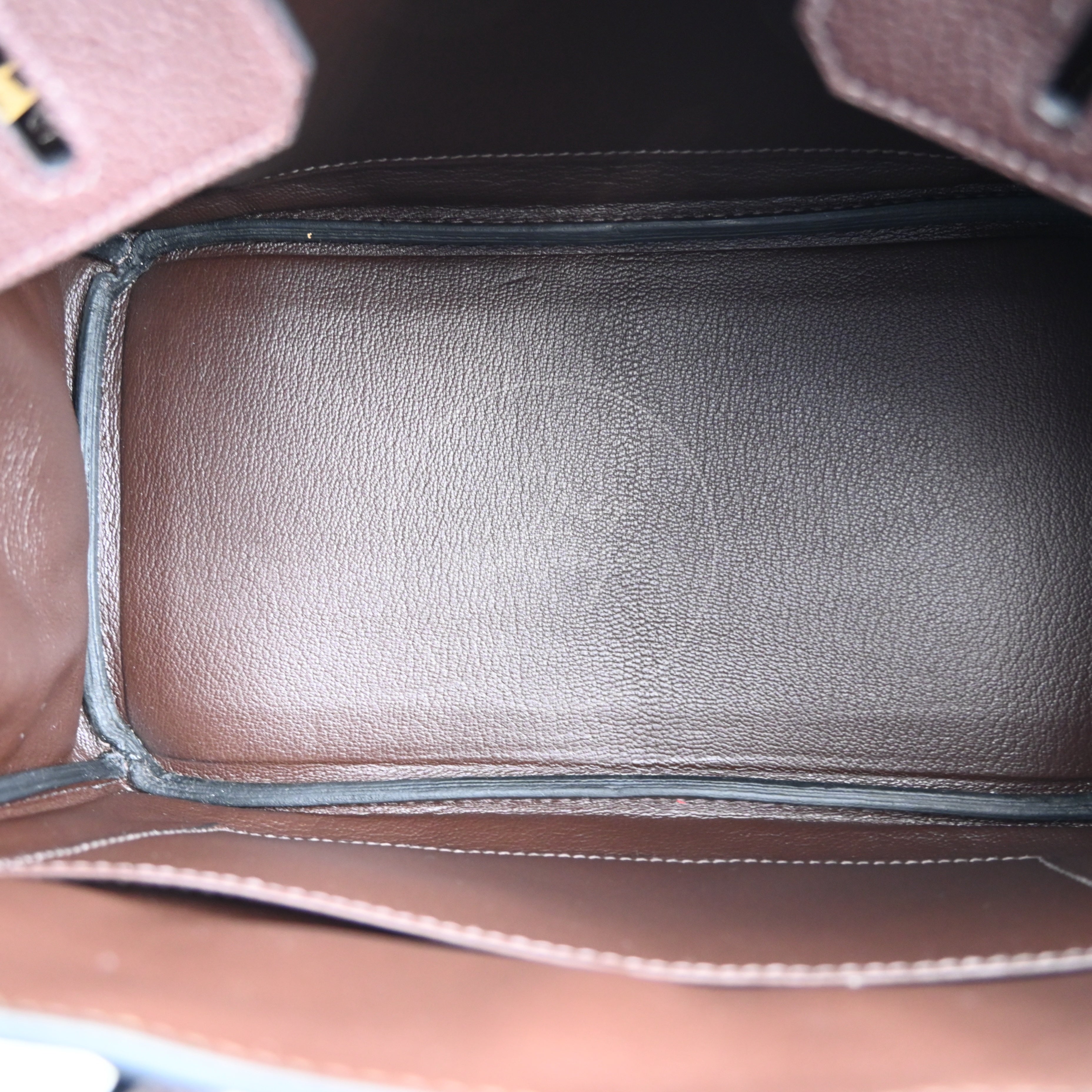 [Pre-owned] Hermes Birkin 25 Chocolate Togo Stamp C GHW