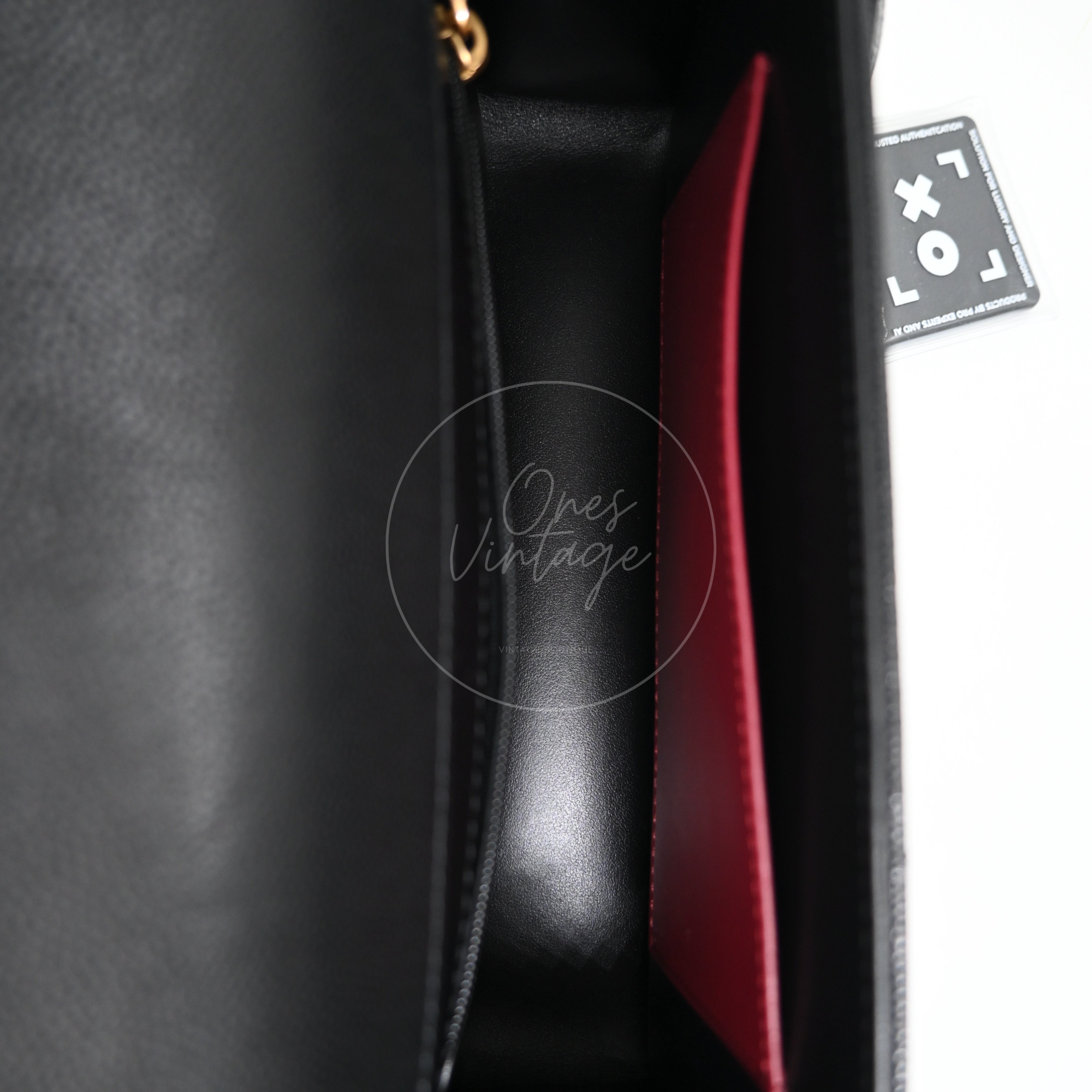 [Pre-owned] Chanel Preppy Coco Small Flap Bag in Black Calfskin GHW
