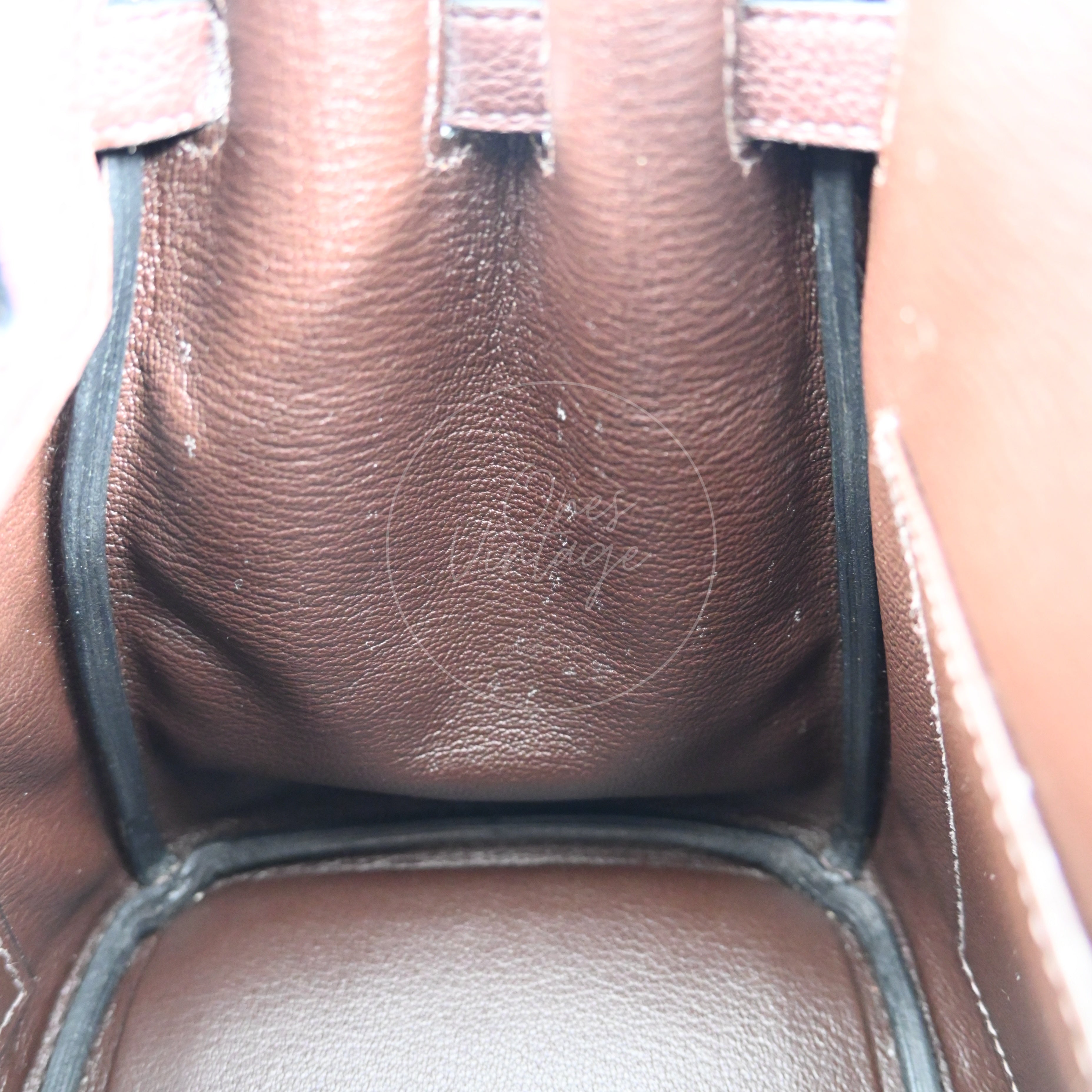 [Pre-owned] Hermes Birkin 25 Chocolate Togo Stamp C GHW