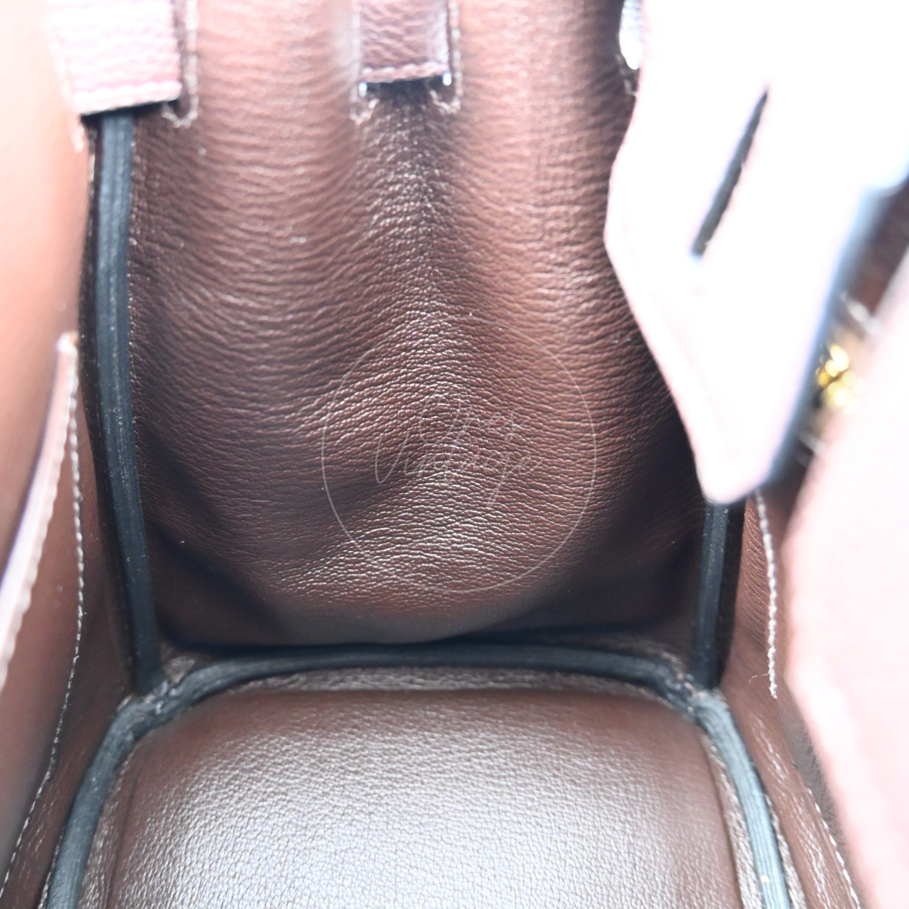 [Pre-owned] Hermes Birkin 25 Chocolate Togo Stamp C GHW