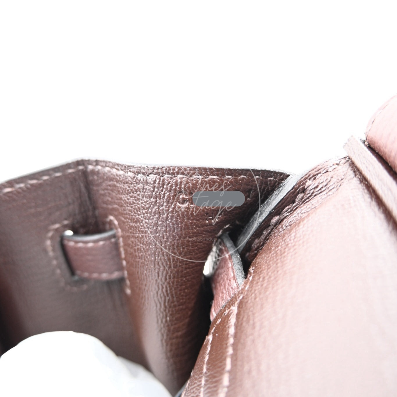 [Pre-owned] Hermes Birkin 25 Chocolate Togo Stamp C GHW