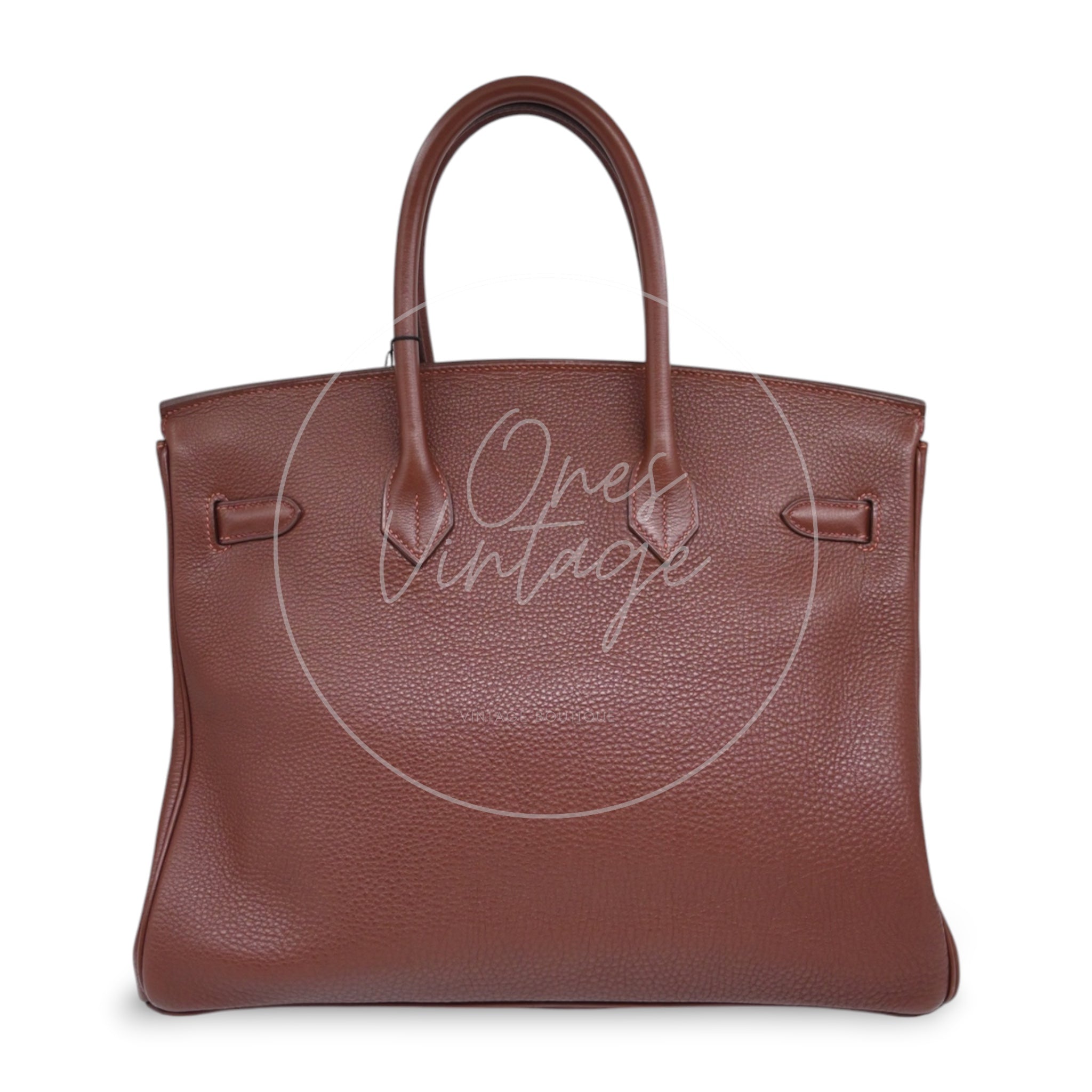 [Pre-owned] Hermes Birkin 35 GHW Havana Togo Square B