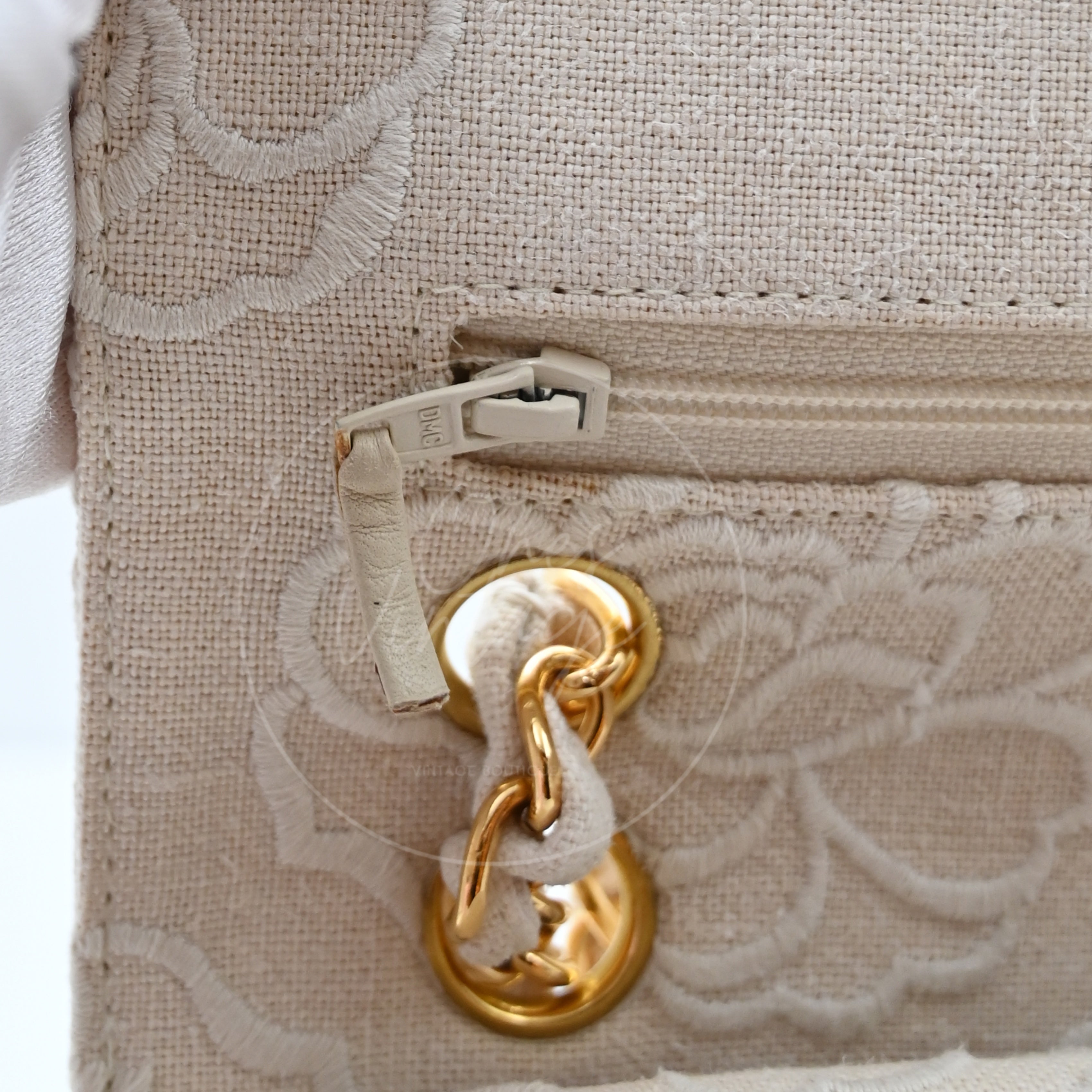 Chanel Camellia Embroidered Small Classic Flap Bag GHW Ivory Beige Series 5