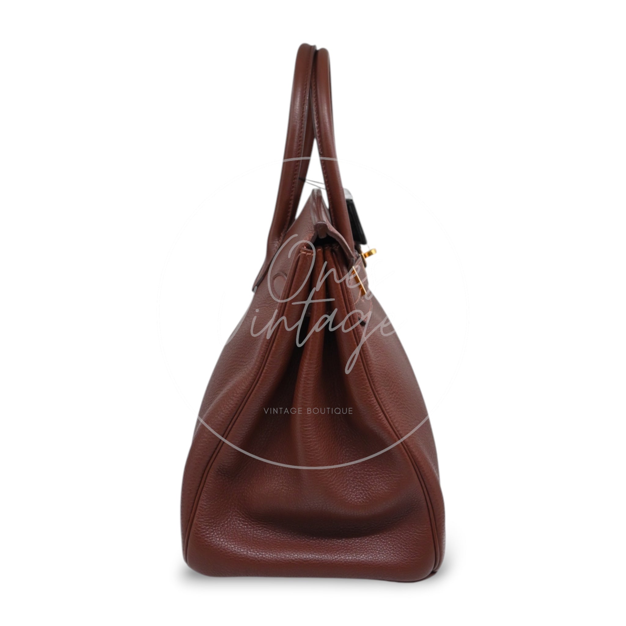 [Pre-owned] Hermes Birkin 35 GHW Havana Togo Square B