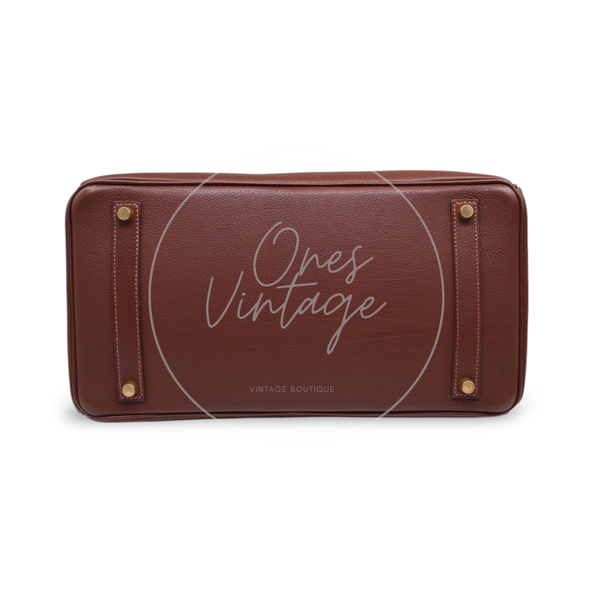 [Pre-owned] Hermes Birkin 35 GHW Havana Togo Square B