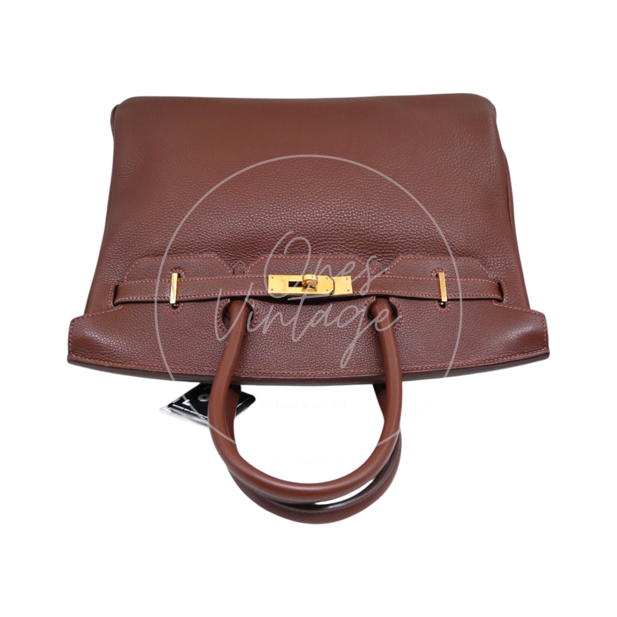 [Pre-owned] Hermes Birkin 35 GHW Havana Togo Square B