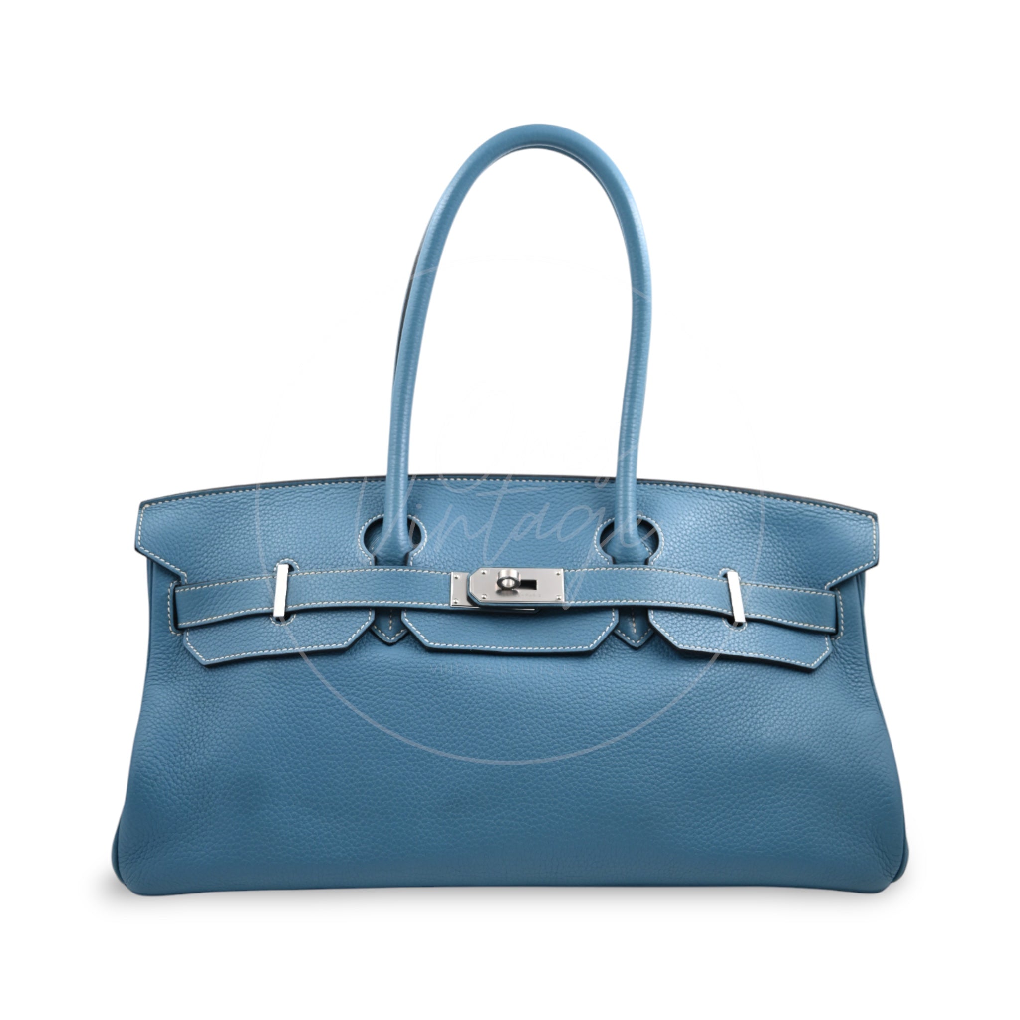 [Pre-owned] Hermes Shoulder Birkin Sky Blue PHW