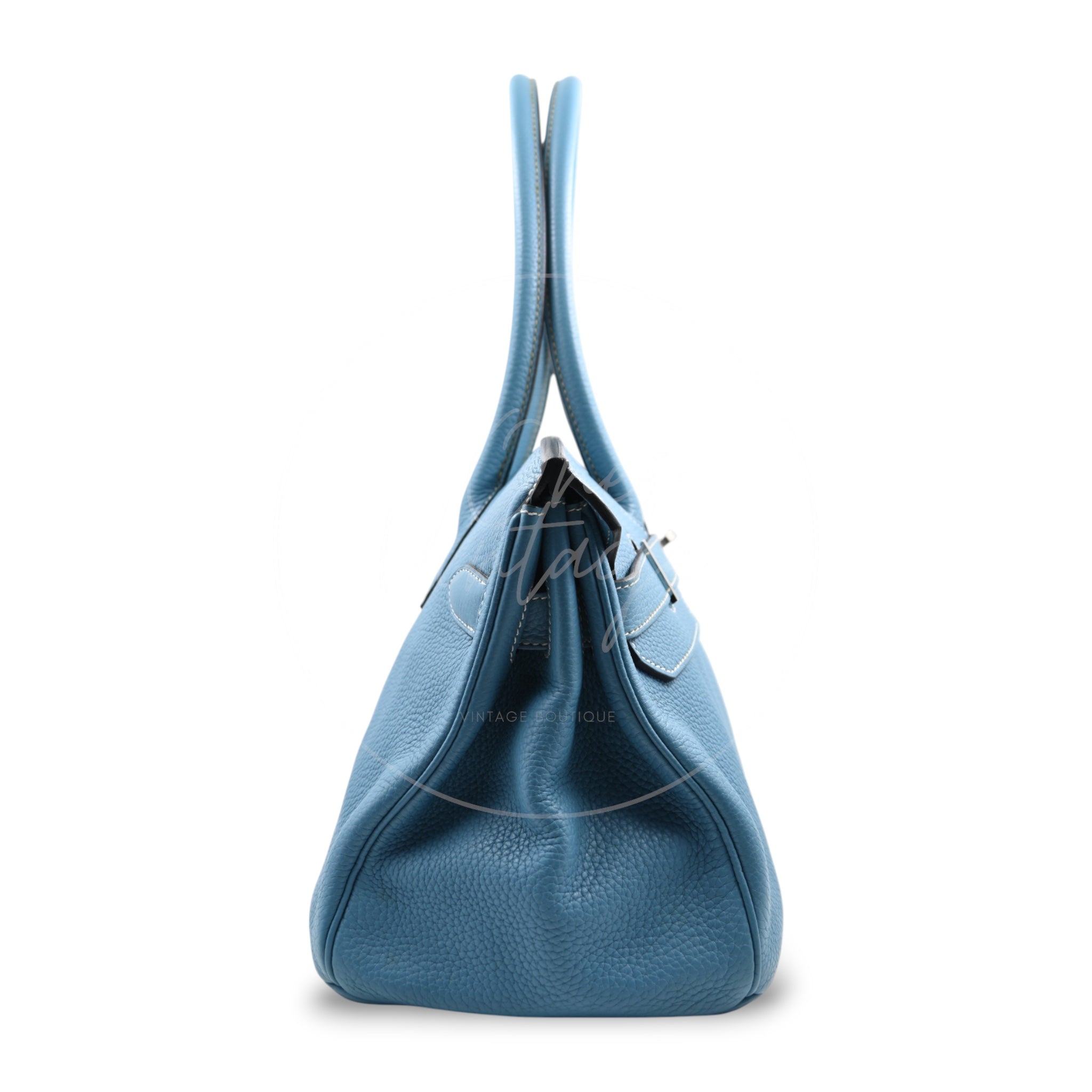 [Pre-owned] Hermes Shoulder Birkin Sky Blue PHW