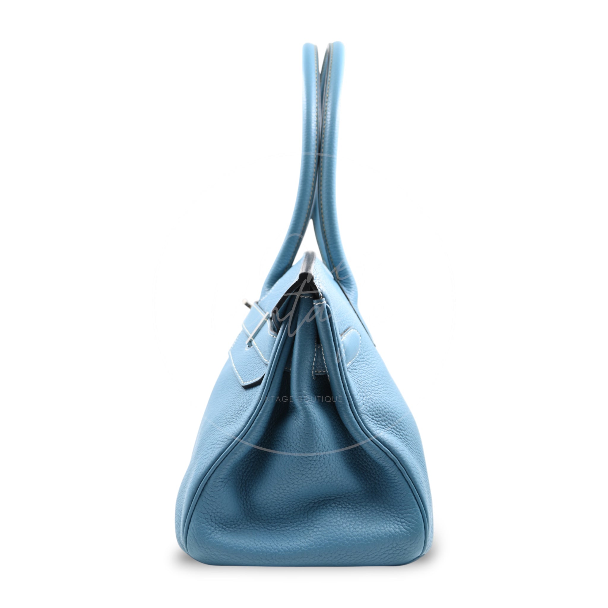[Pre-owned] Hermes Shoulder Birkin Sky Blue PHW