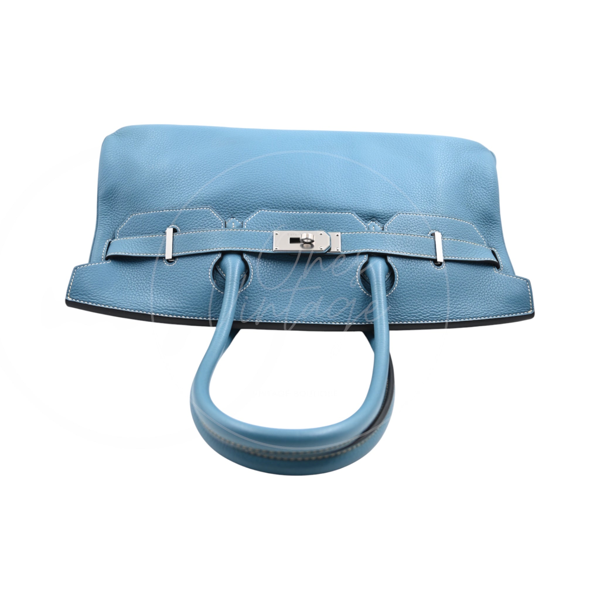 [Pre-owned] Hermes Shoulder Birkin Sky Blue PHW