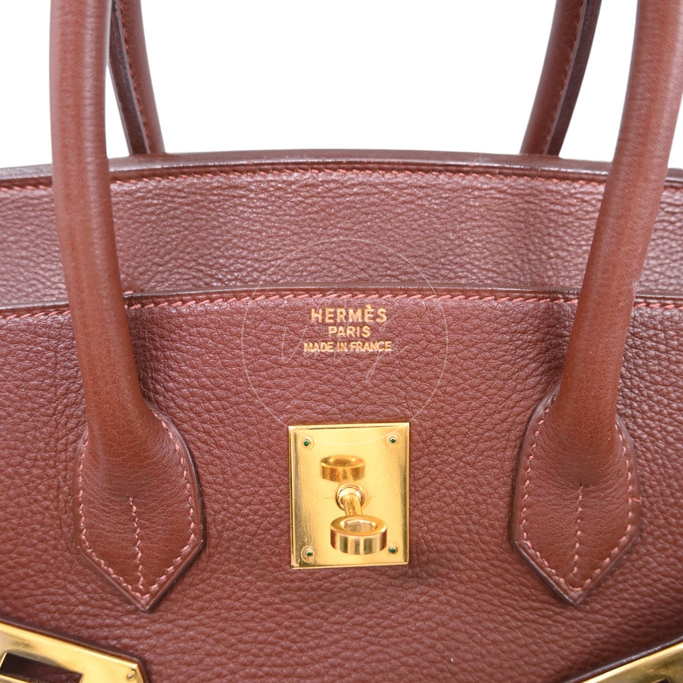 [Pre-owned] Hermes Birkin 35 GHW Havana Togo Square B