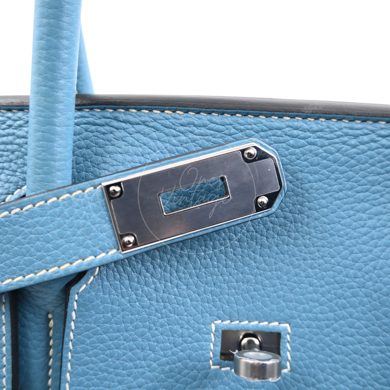 [Pre-owned] Hermes Shoulder Birkin Sky Blue PHW