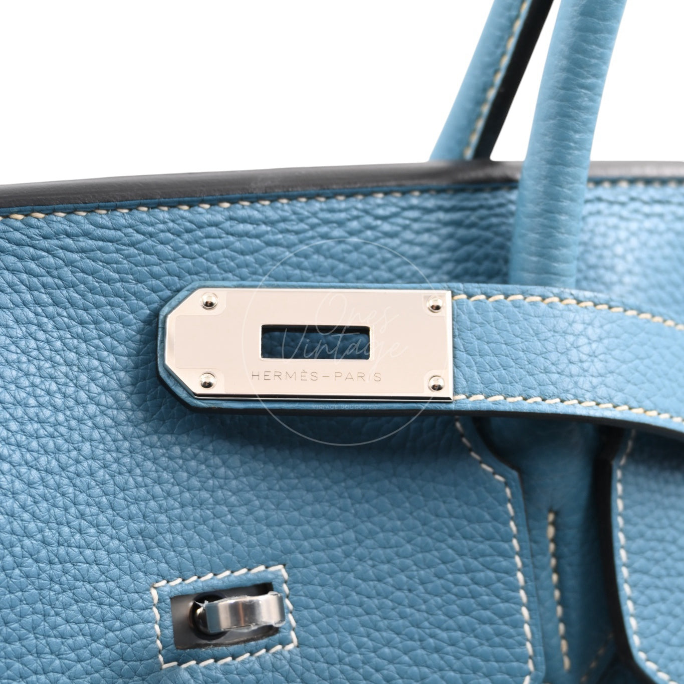 [Pre-owned] Hermes Shoulder Birkin Sky Blue PHW