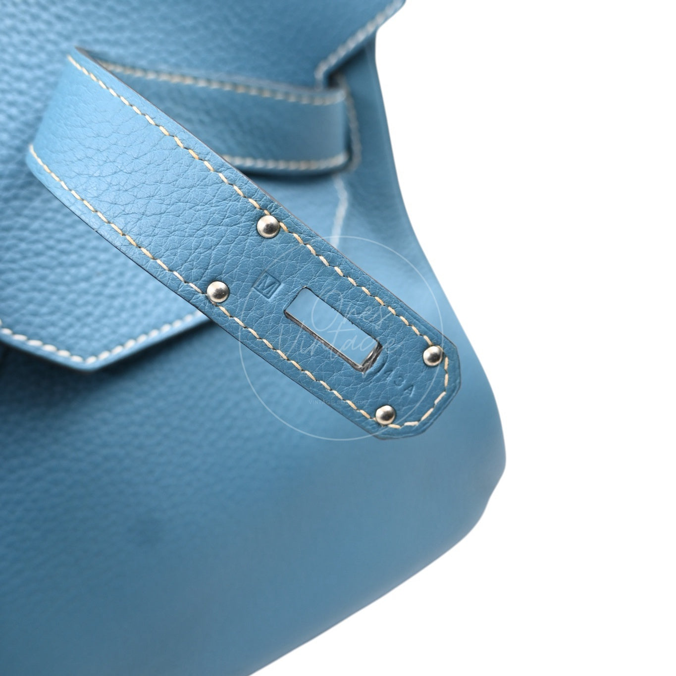 [Pre-owned] Hermes Shoulder Birkin Sky Blue PHW