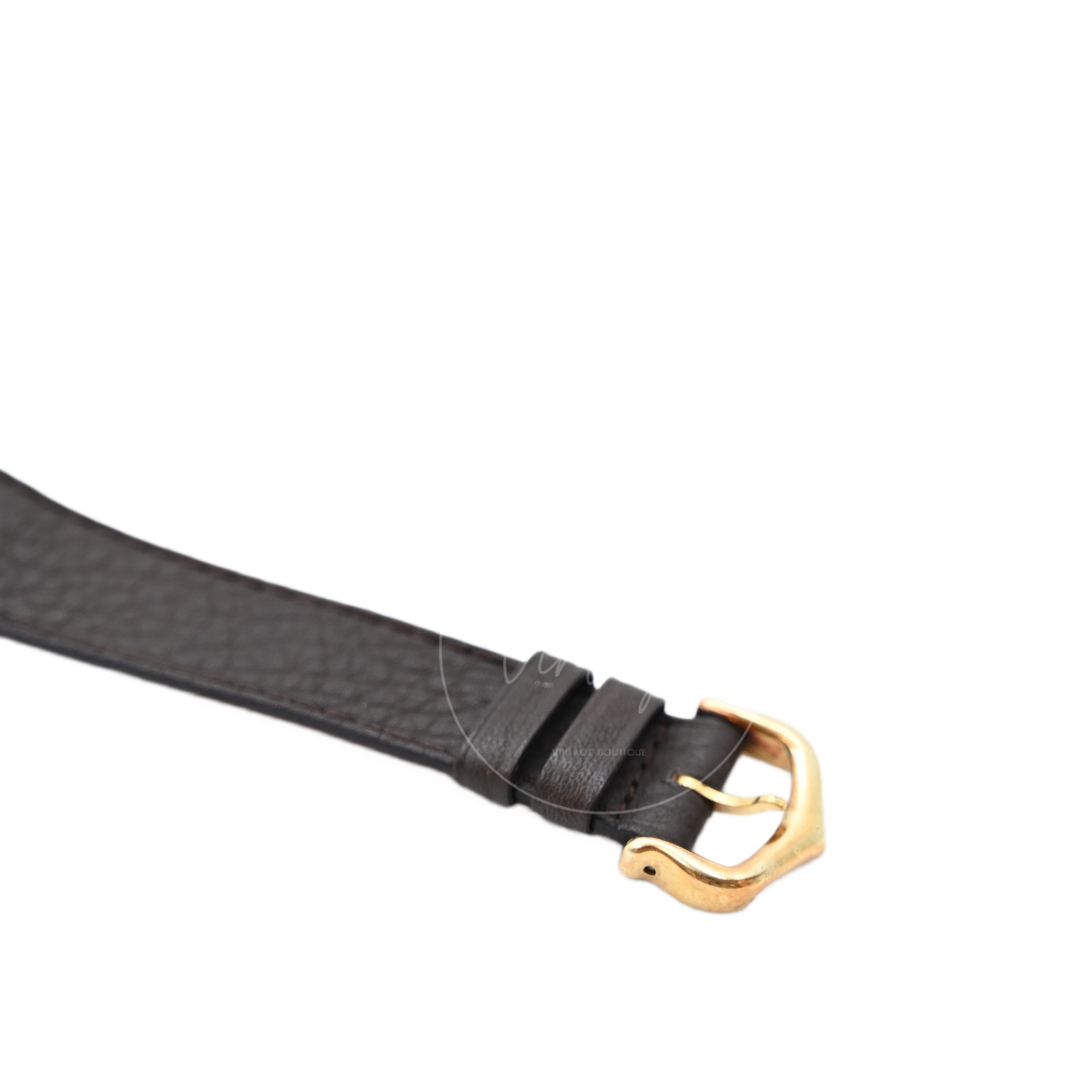 Cartier Vermeil Tank Quatz Dark Brown