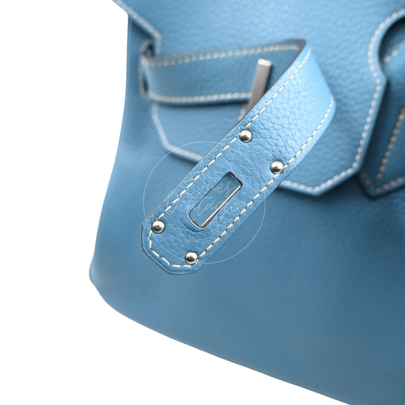[Pre-owned] Hermes Shoulder Birkin Sky Blue PHW