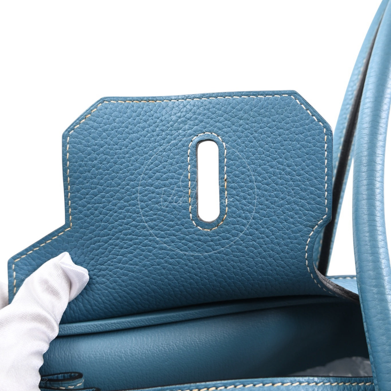 [Pre-owned] Hermes Shoulder Birkin Sky Blue PHW