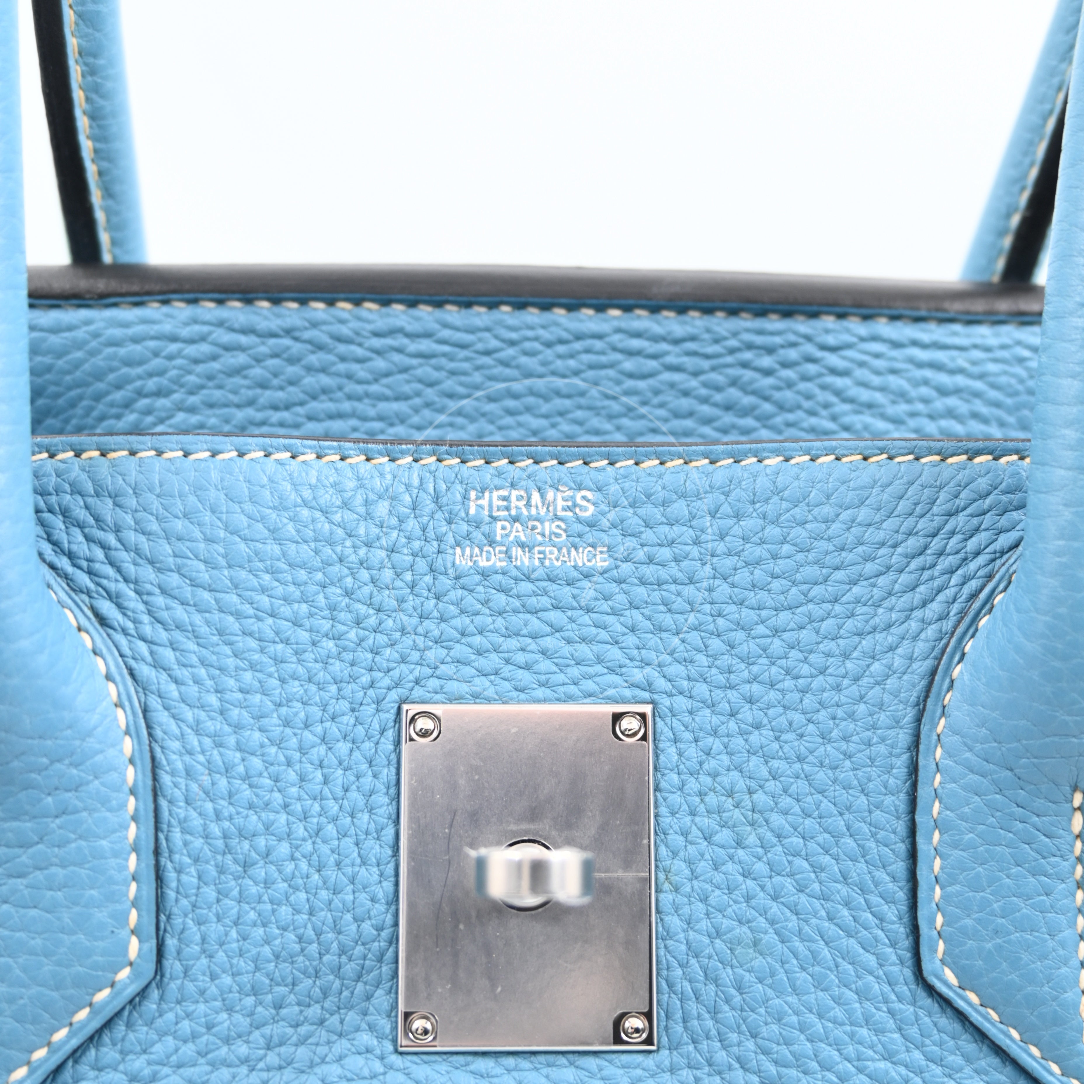 [Pre-owned] Hermes Shoulder Birkin Sky Blue PHW