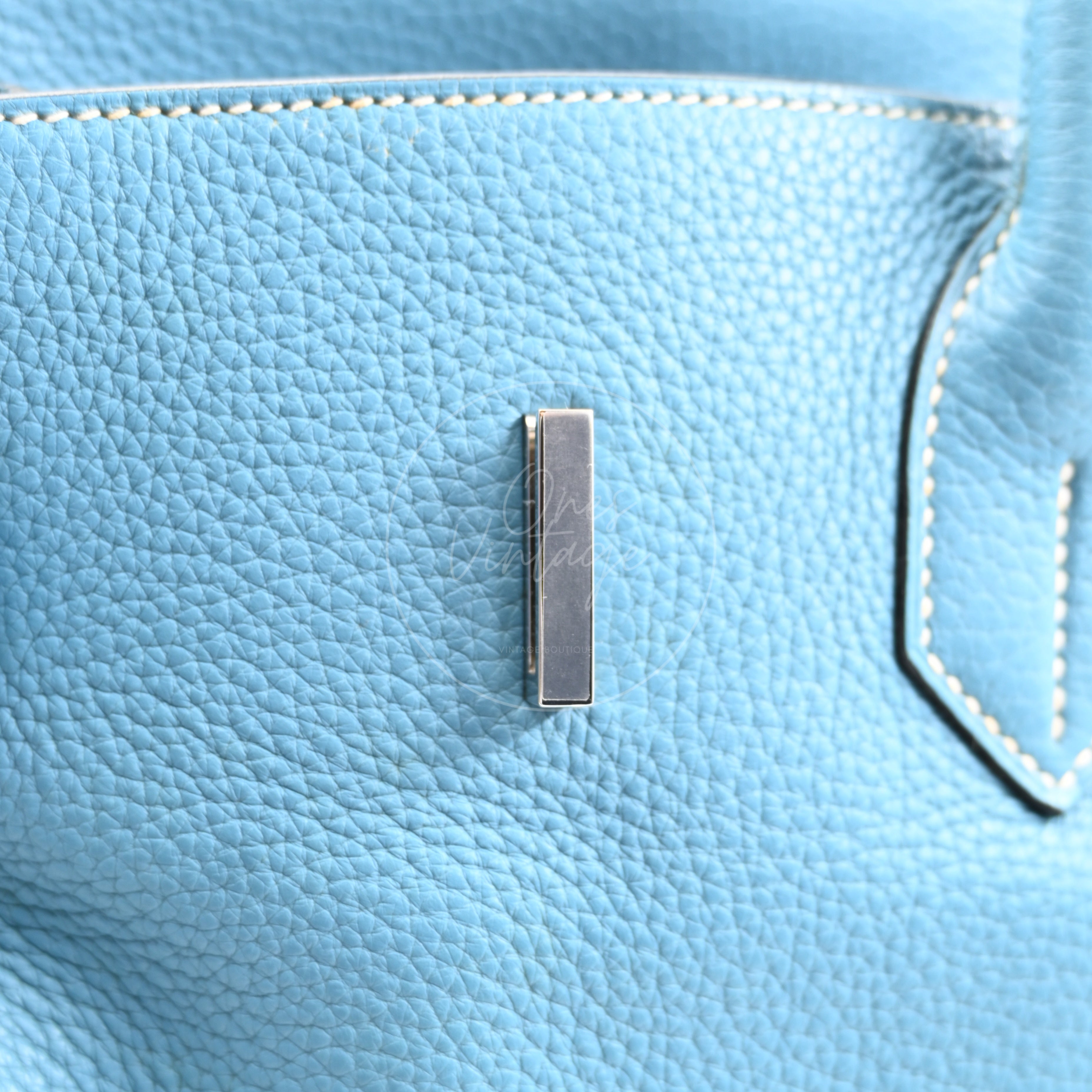 [Pre-owned] Hermes Shoulder Birkin Sky Blue PHW