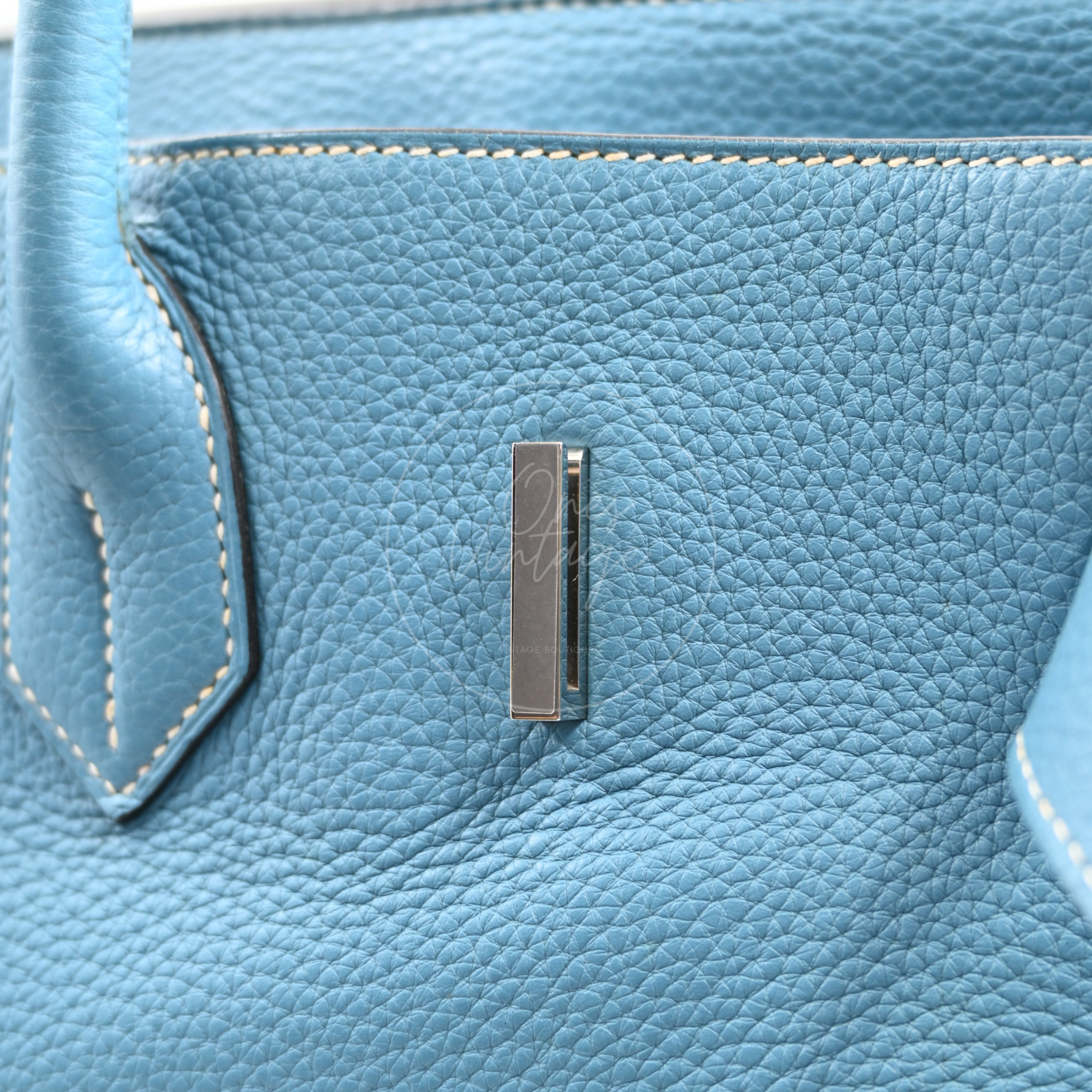 [Pre-owned] Hermes Shoulder Birkin Sky Blue PHW