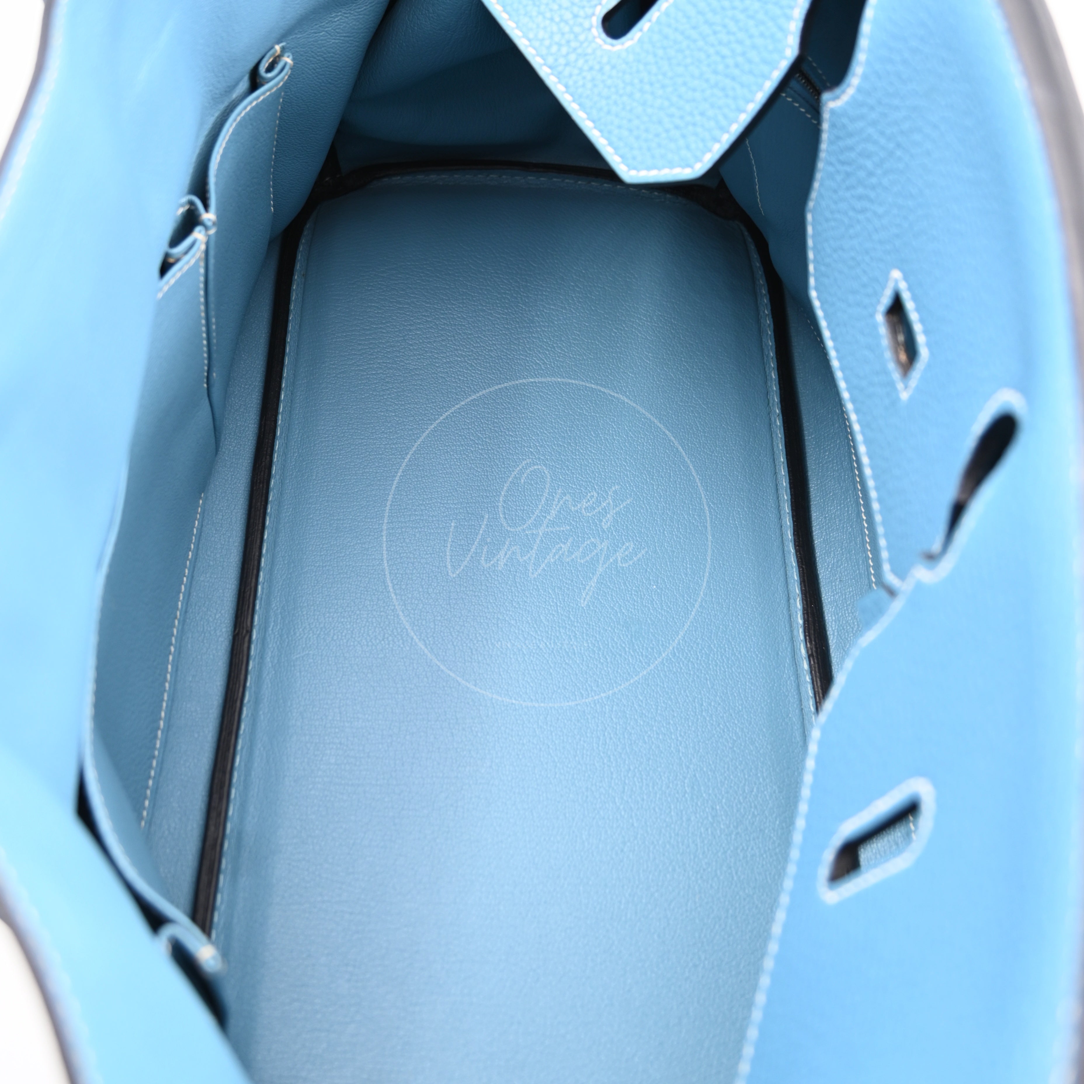 [Pre-owned] Hermes Shoulder Birkin Sky Blue PHW