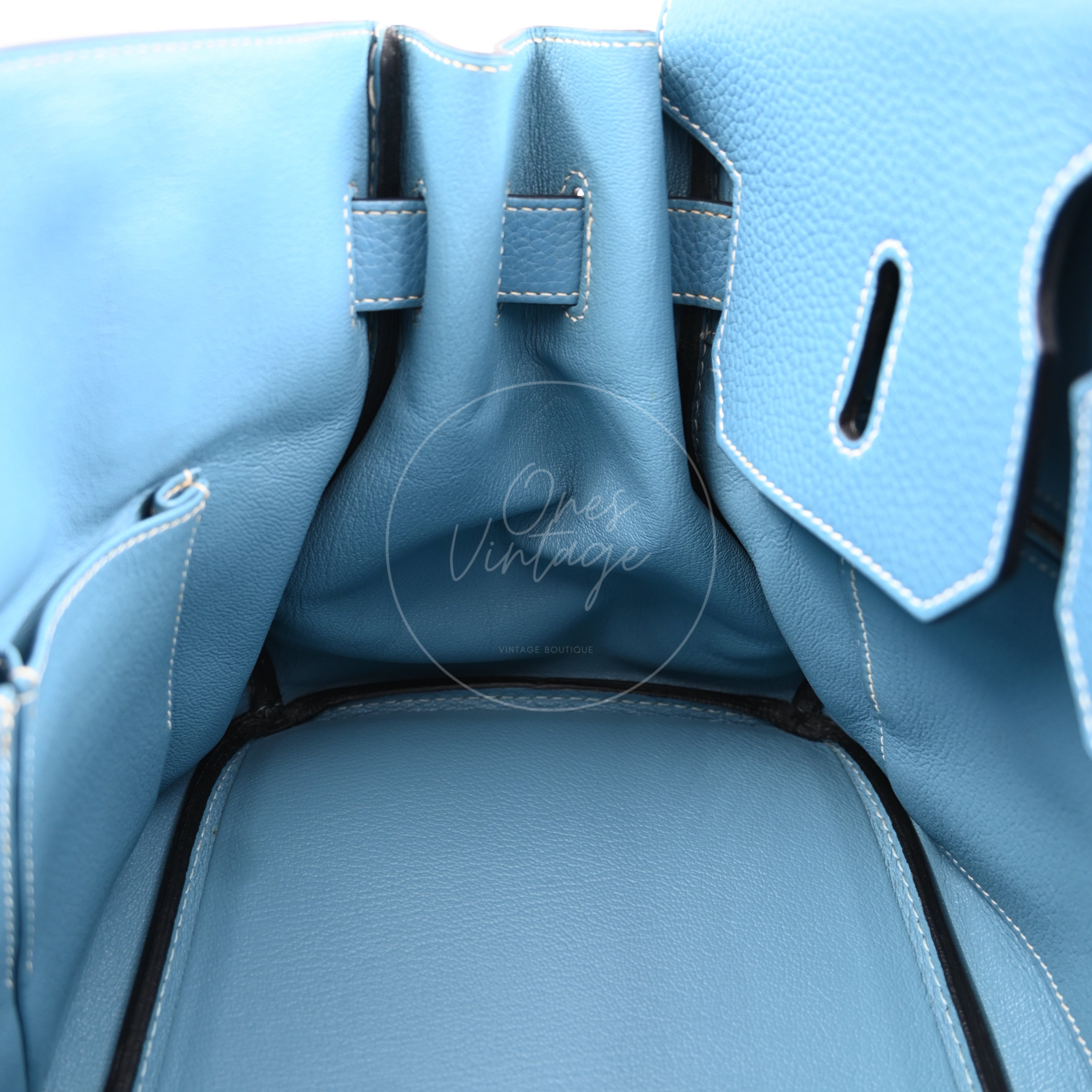 [Pre-owned] Hermes Shoulder Birkin Sky Blue PHW