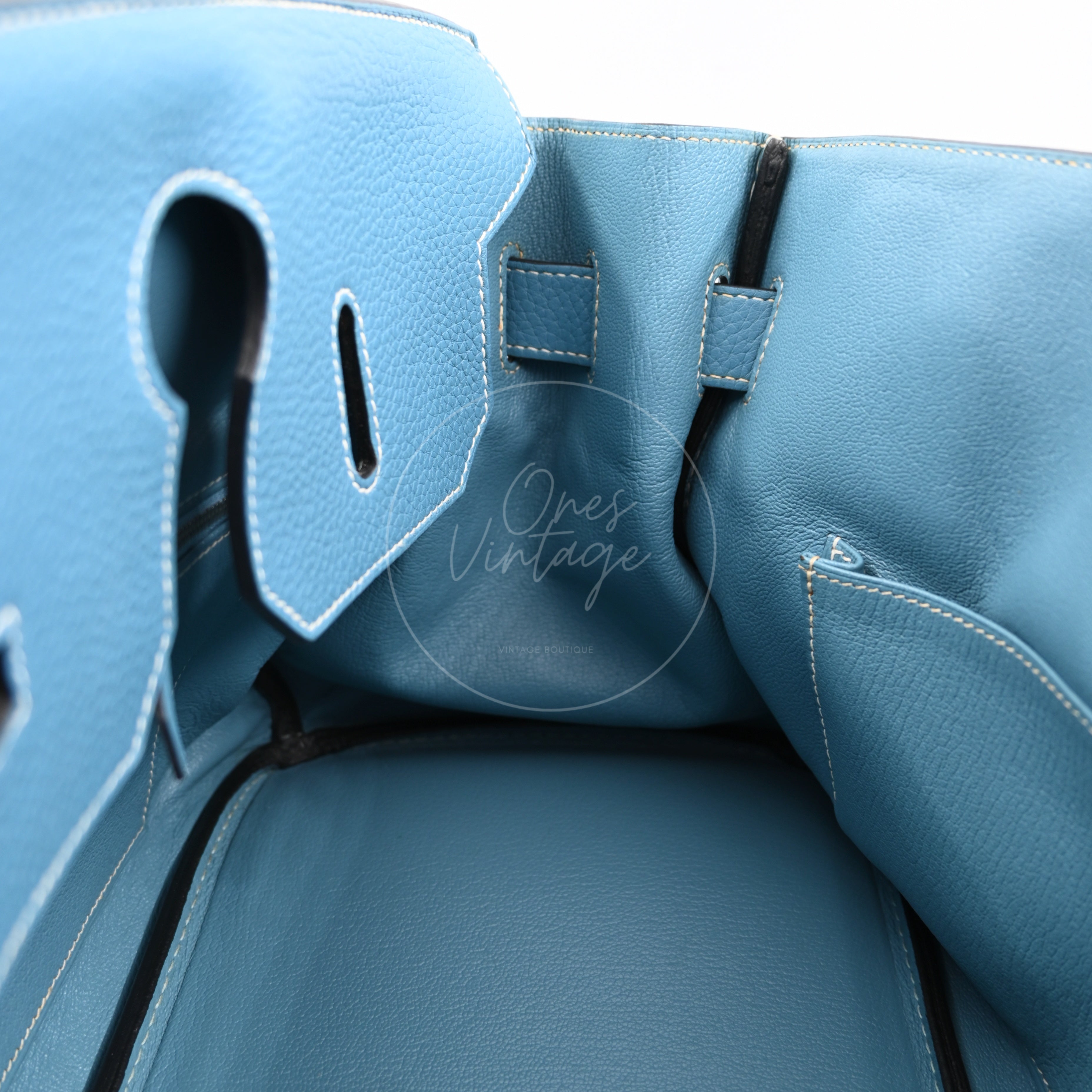 [Pre-owned] Hermes Shoulder Birkin Sky Blue PHW