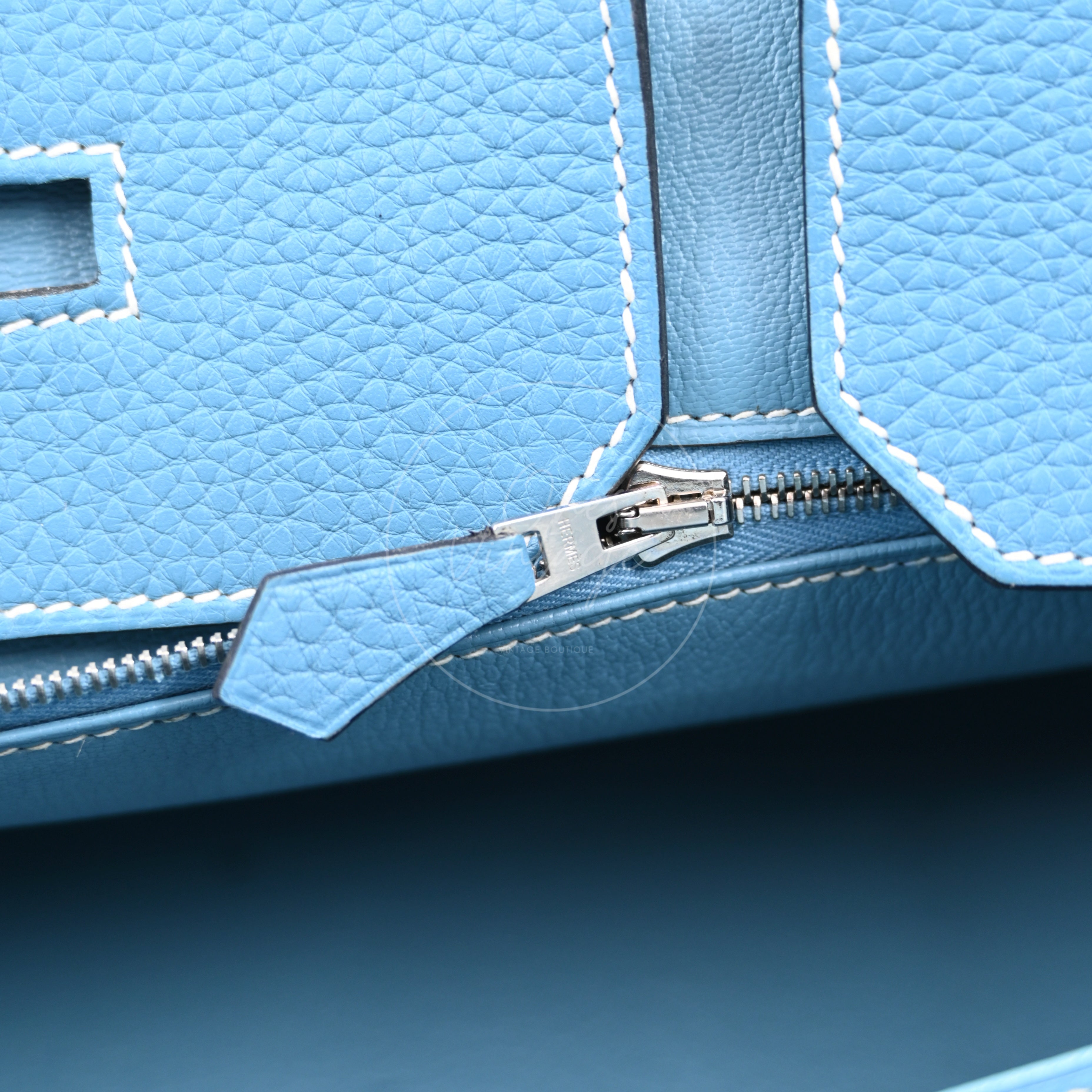 [Pre-owned] Hermes Shoulder Birkin Sky Blue PHW